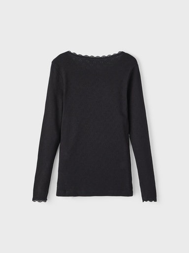 Name It Langarmshirt »NKFLITTE LS XSL TOP«, mit Strukturmuster