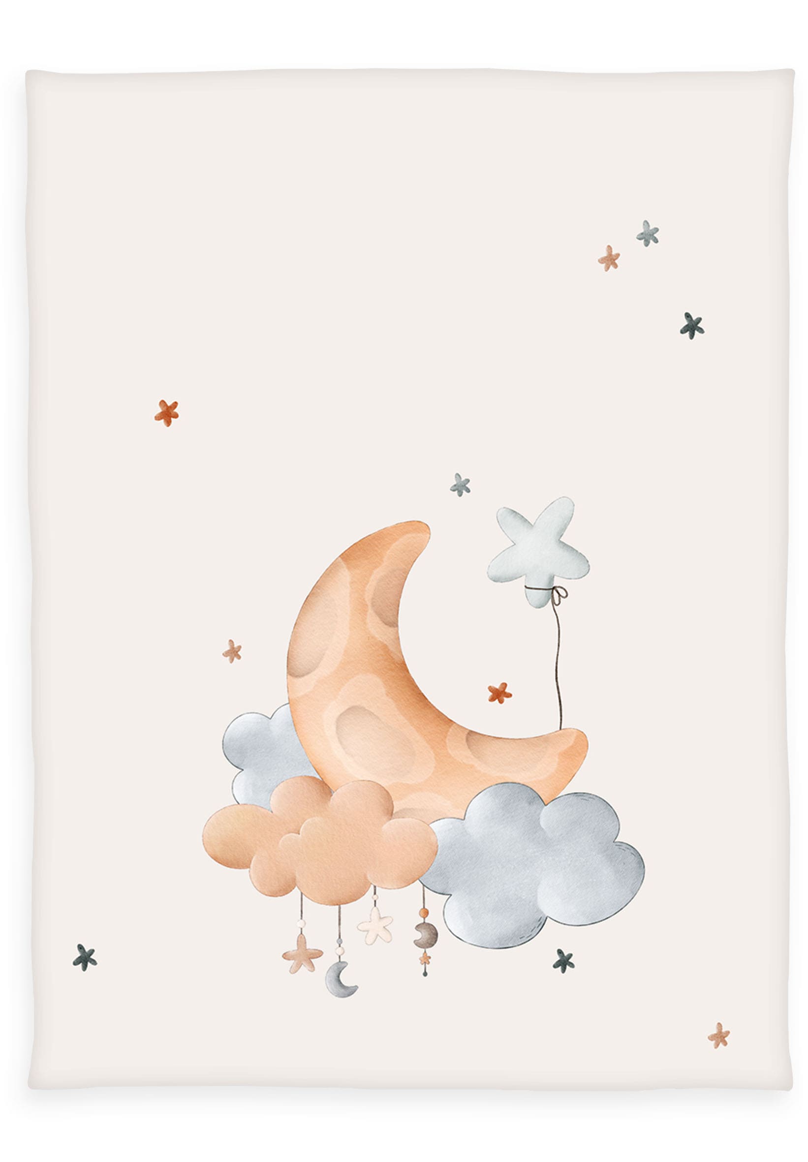 Image of Baby Best Babydecke "BabyBest Moon and Stars" niedliches Motiv