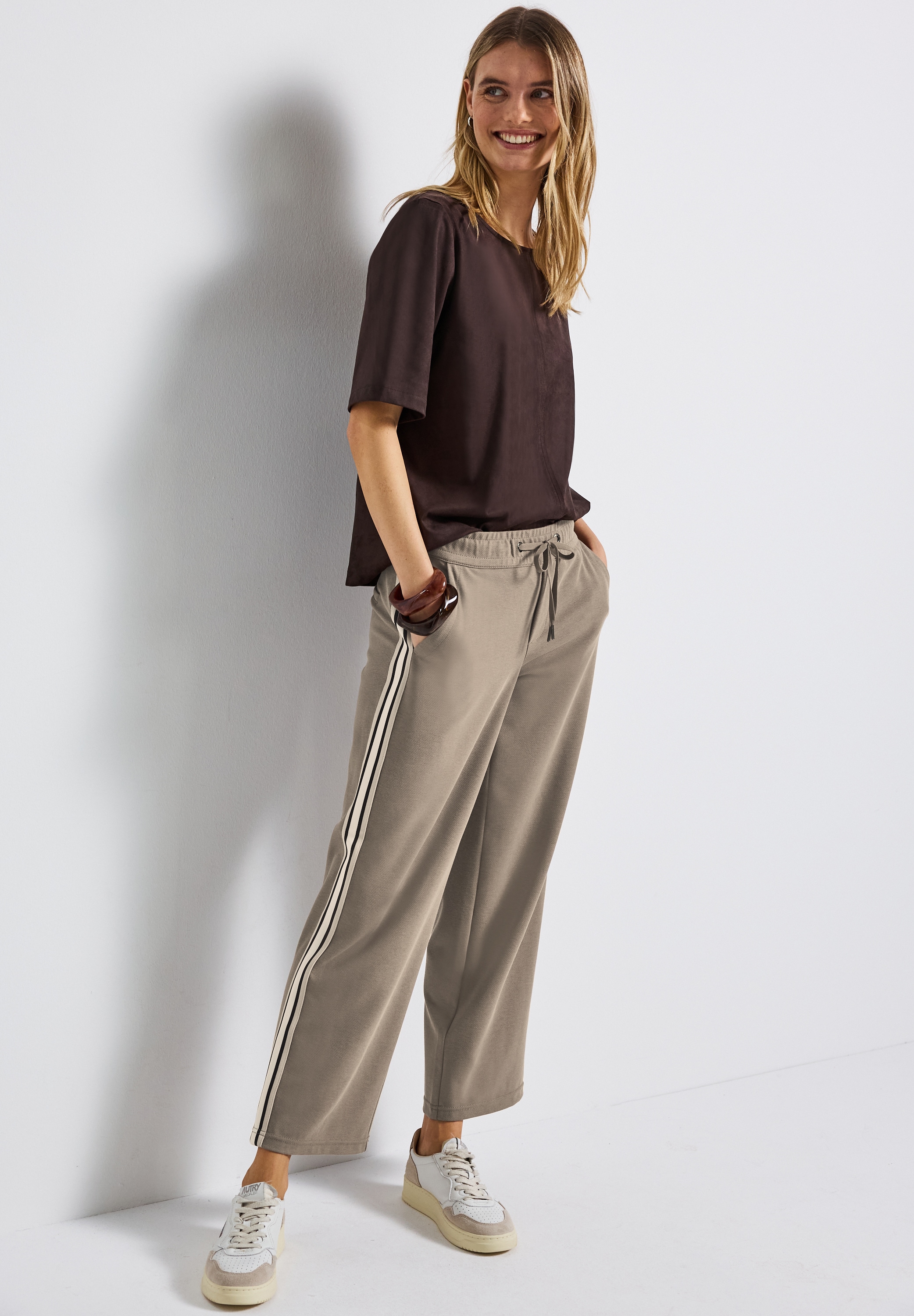 STREET ONE Pantalon en tissu  mit elastischem Bund