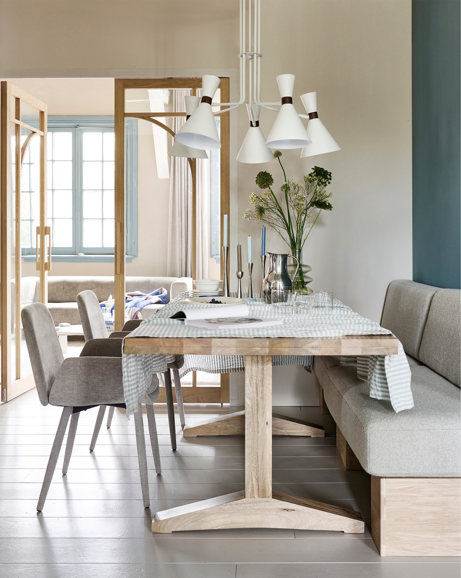 WOOOD Banc de salle à manger »Dine Polsterbank« banc avec coussin d’assise confortable