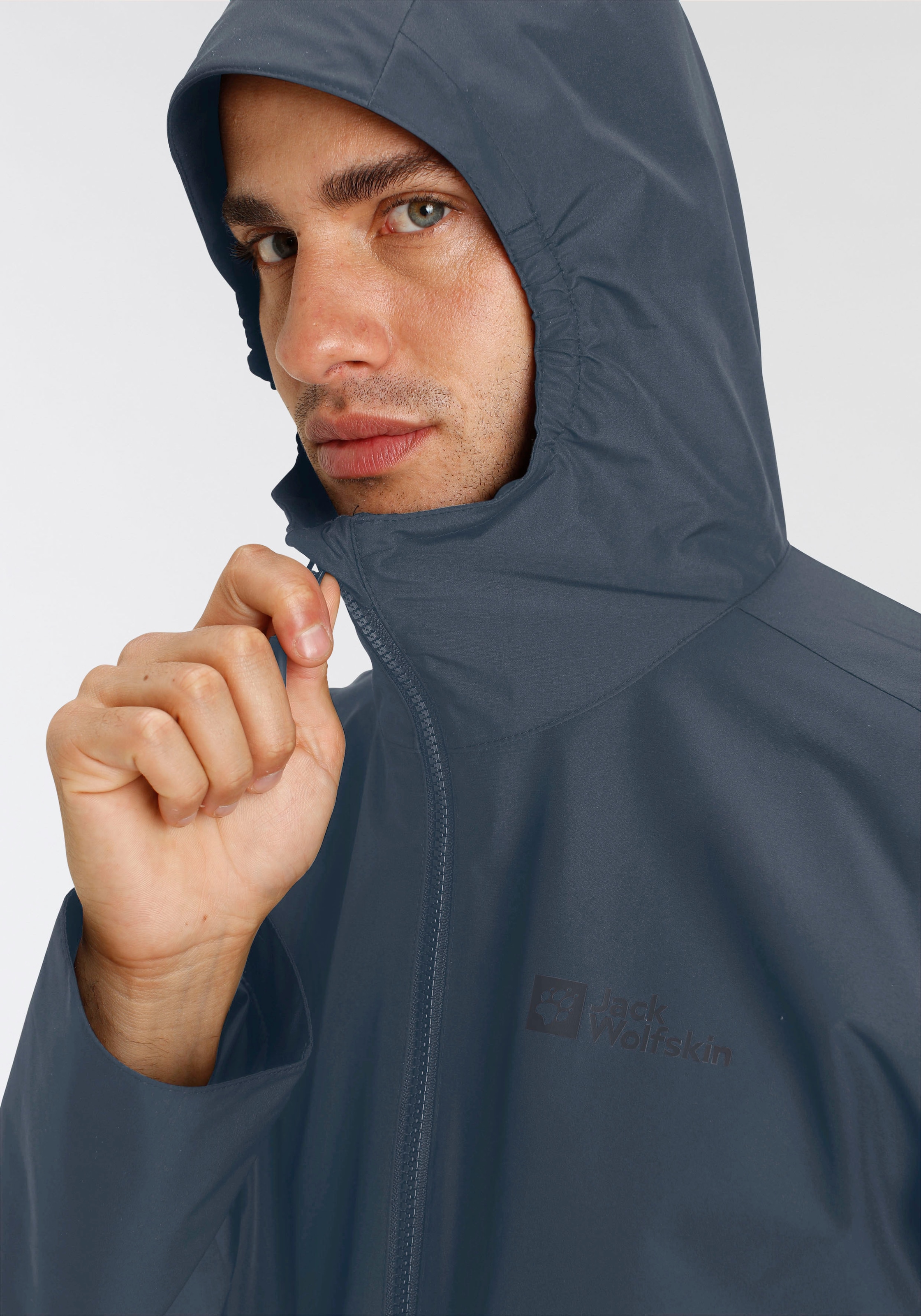 Jack Wolfskin Funktionsjacke »FARWOOD JKT M«, mit Kapuze, Wasserabweisend & Atmungsaktiv & Winddicht