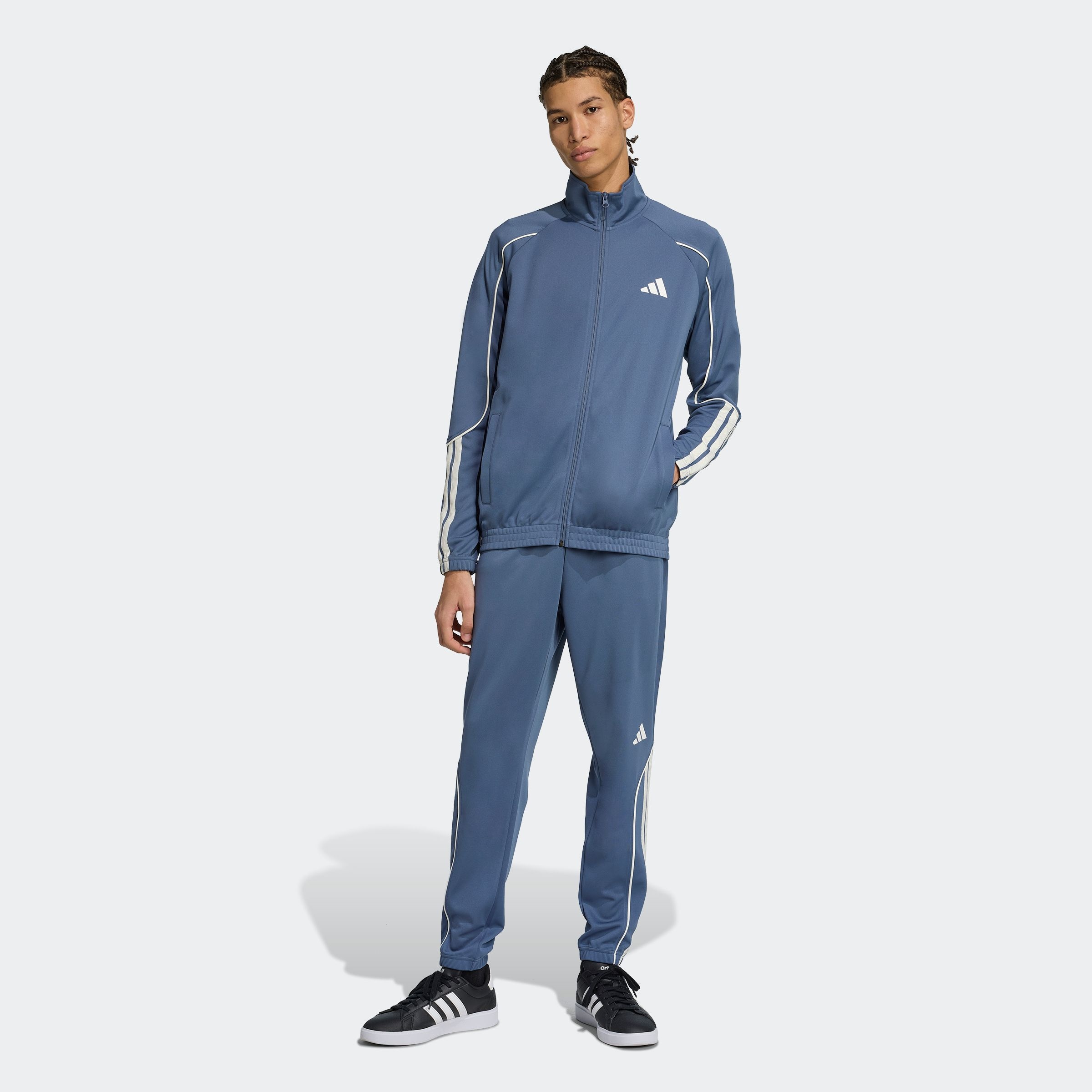 Image of adidas Sportswear Trainingsanzug "STADIUM 3-STREIFEN" 2 Stk. zweiteiliges Set aus Jacke und Hose, aus leichtem Polyester