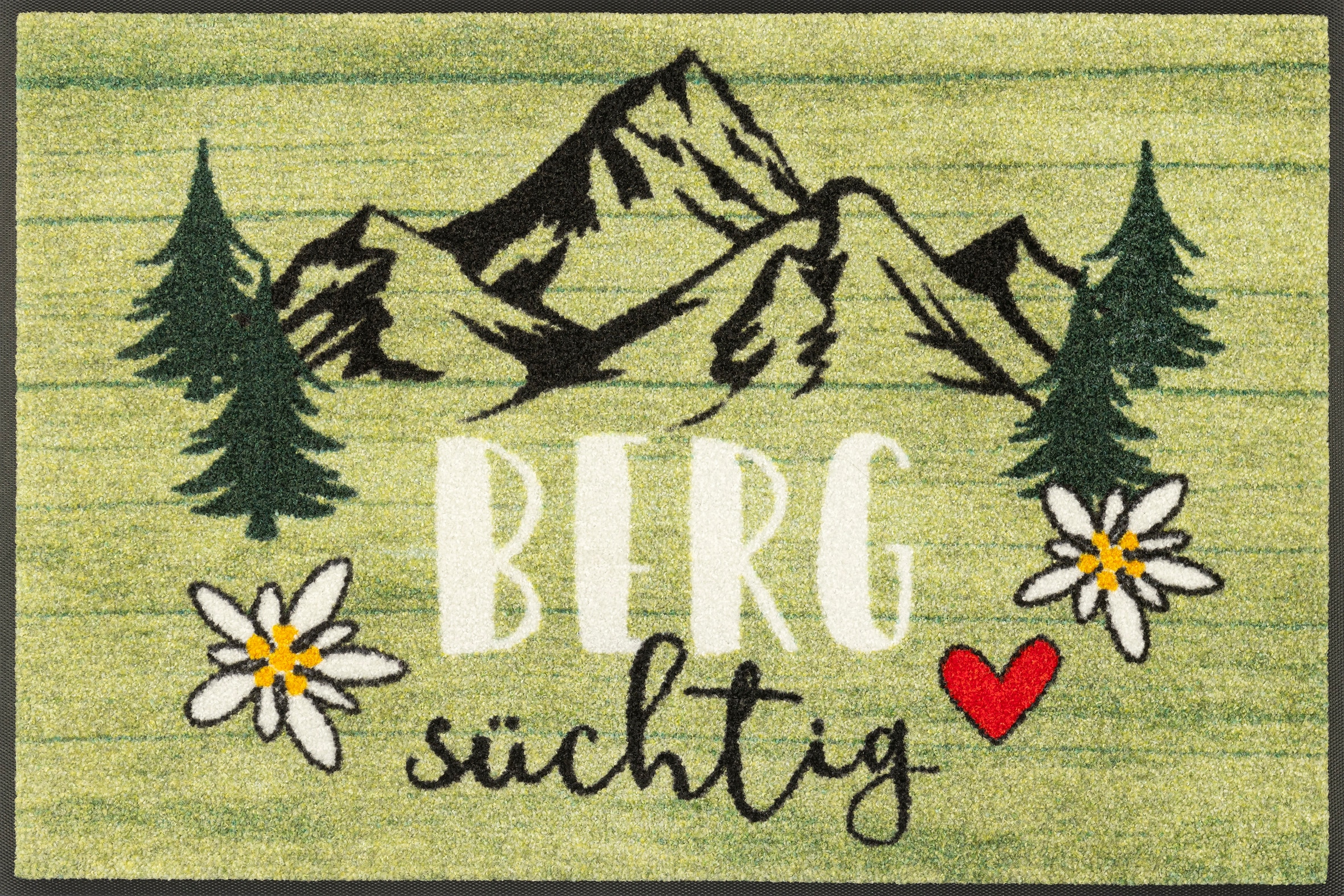 Image of wash+dry by Kleen-Tex Fussmatte "Bergsüchtig" rechteckig 7 mm Höhe