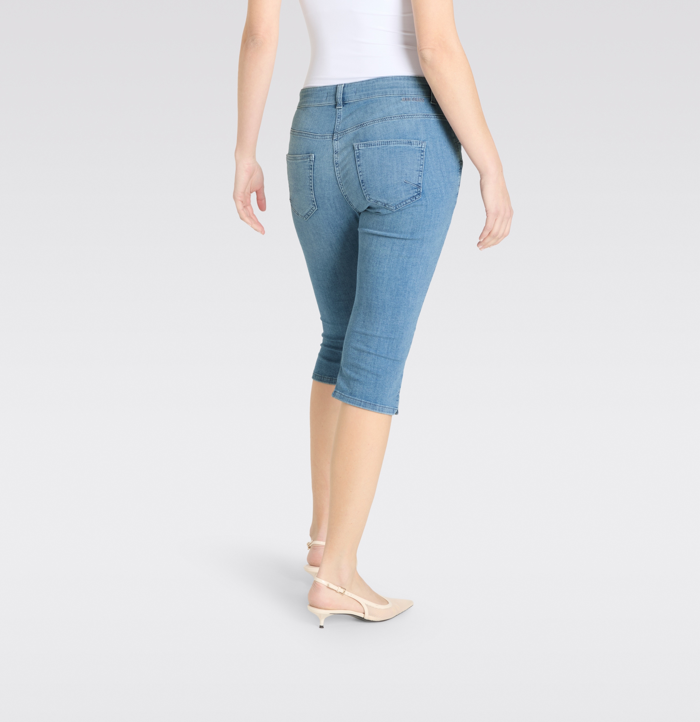 MAC Jeans capri »CAPRI« Eingelegte Zierfalten am Saum