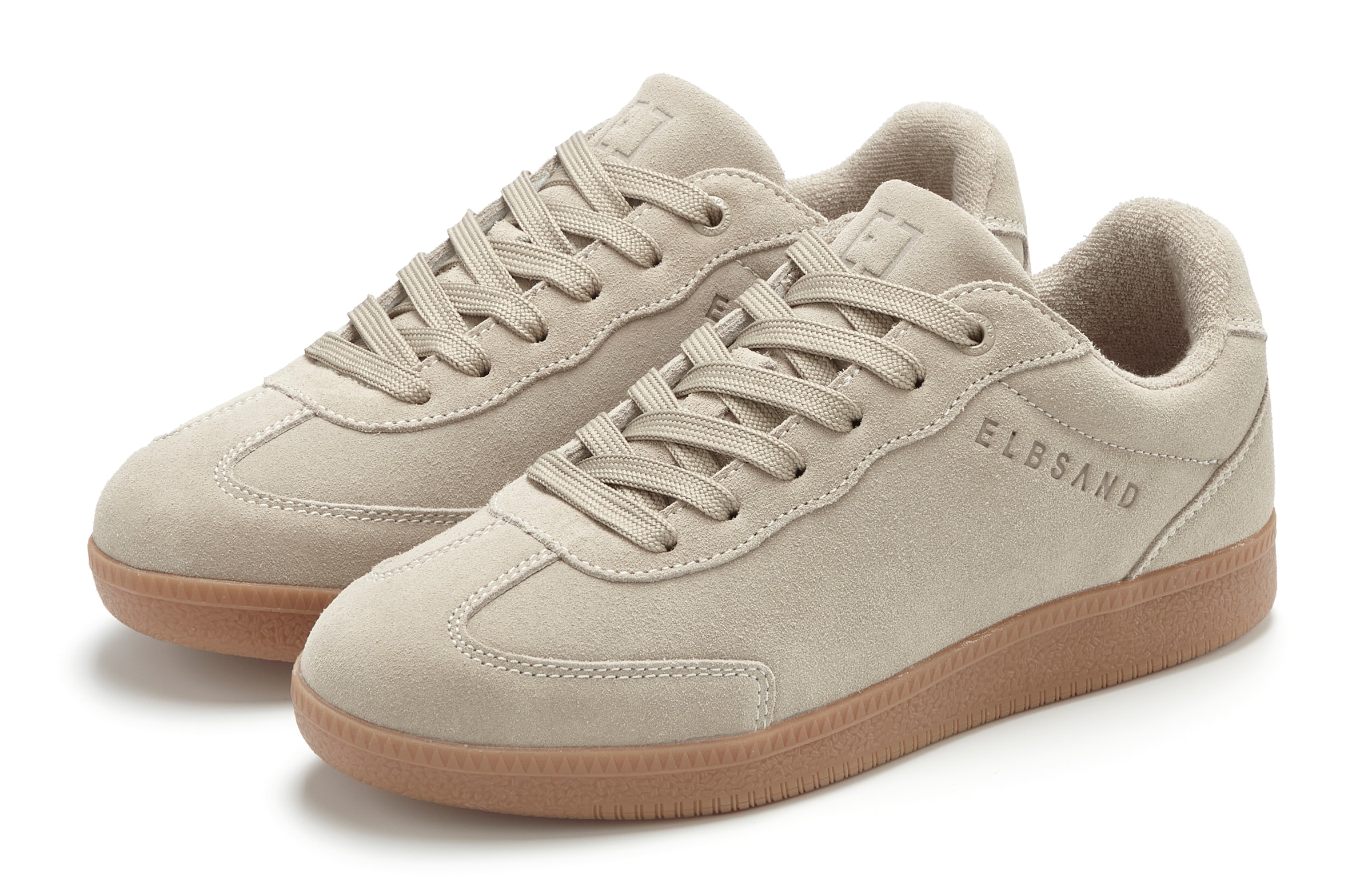 Image of Elbsand Sneaker "Freizeitschuh, Schnürschuh, Turnschuh, Retro Sneaker, Lederschuh" Ledersneaker, Schnürhalbschuh aus Leder im modernen Retro Look