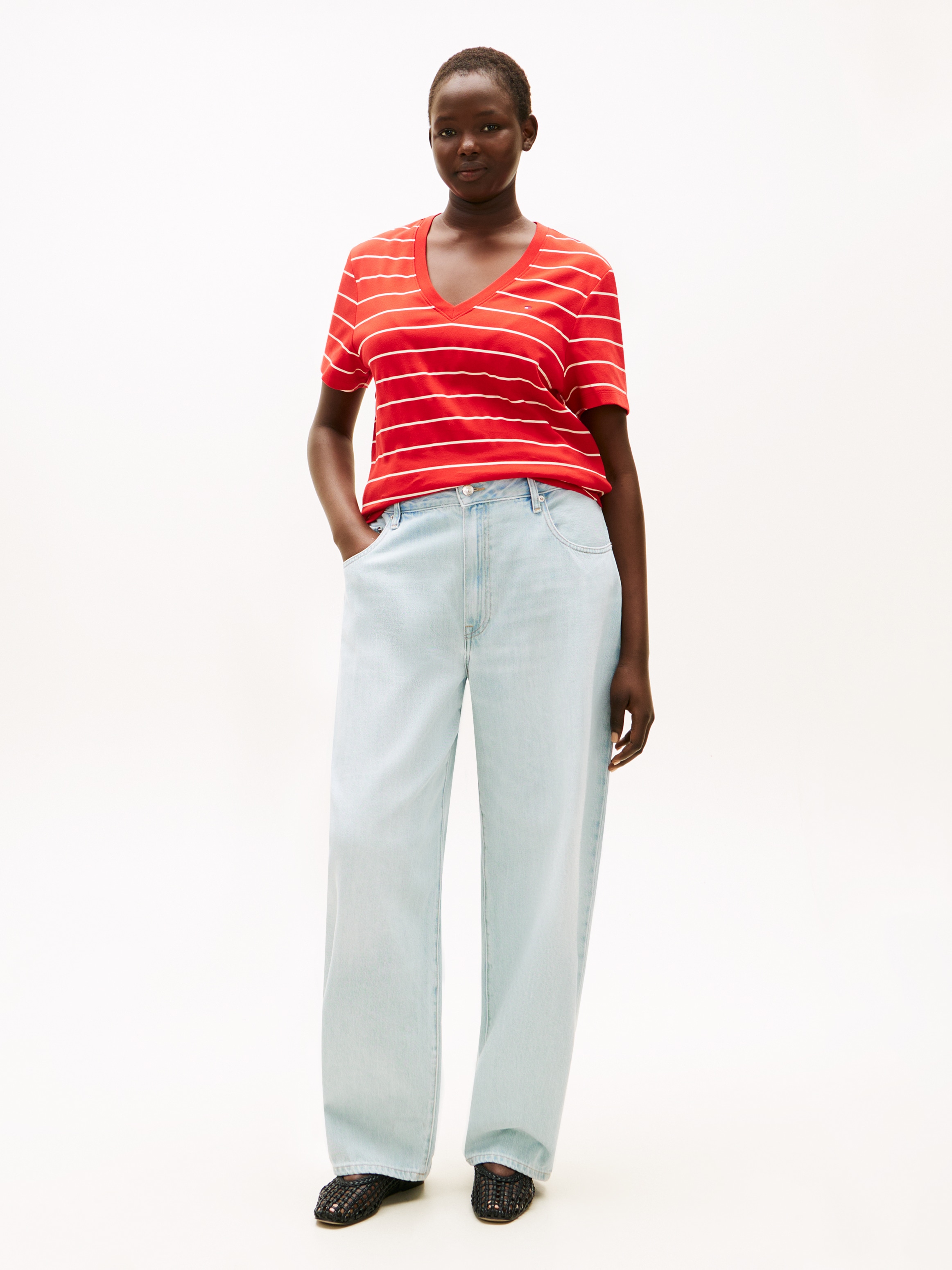 Tommy Hilfiger Curve Regular-fit-Jeans »CRV DNM TAM BARREL RW« in grossen Grössen