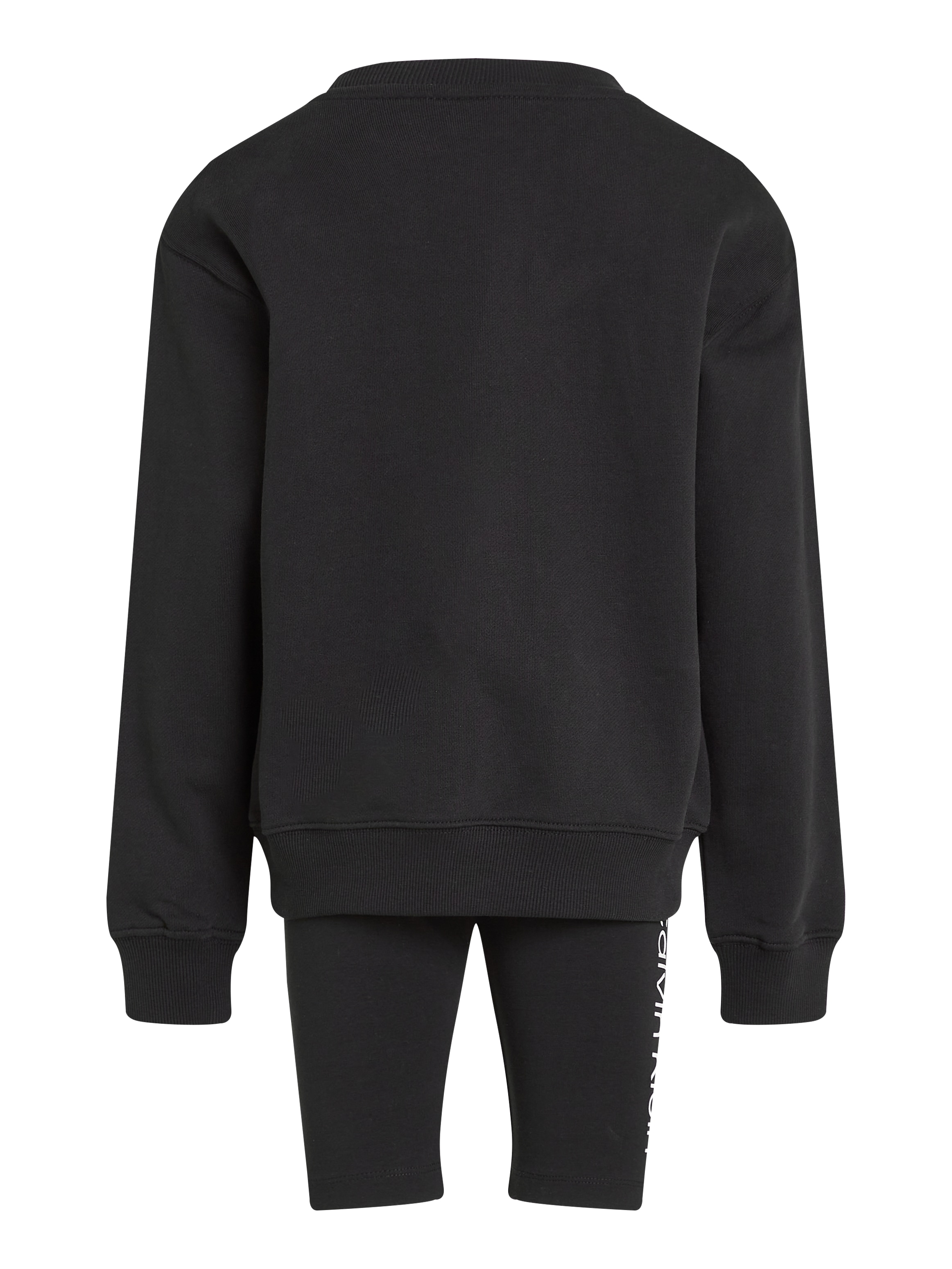 Calvin Klein Jeans Langarmshirt & Leggings »RELAXED CN + CYCLING SHORTS«, mit Logoschriftzügen