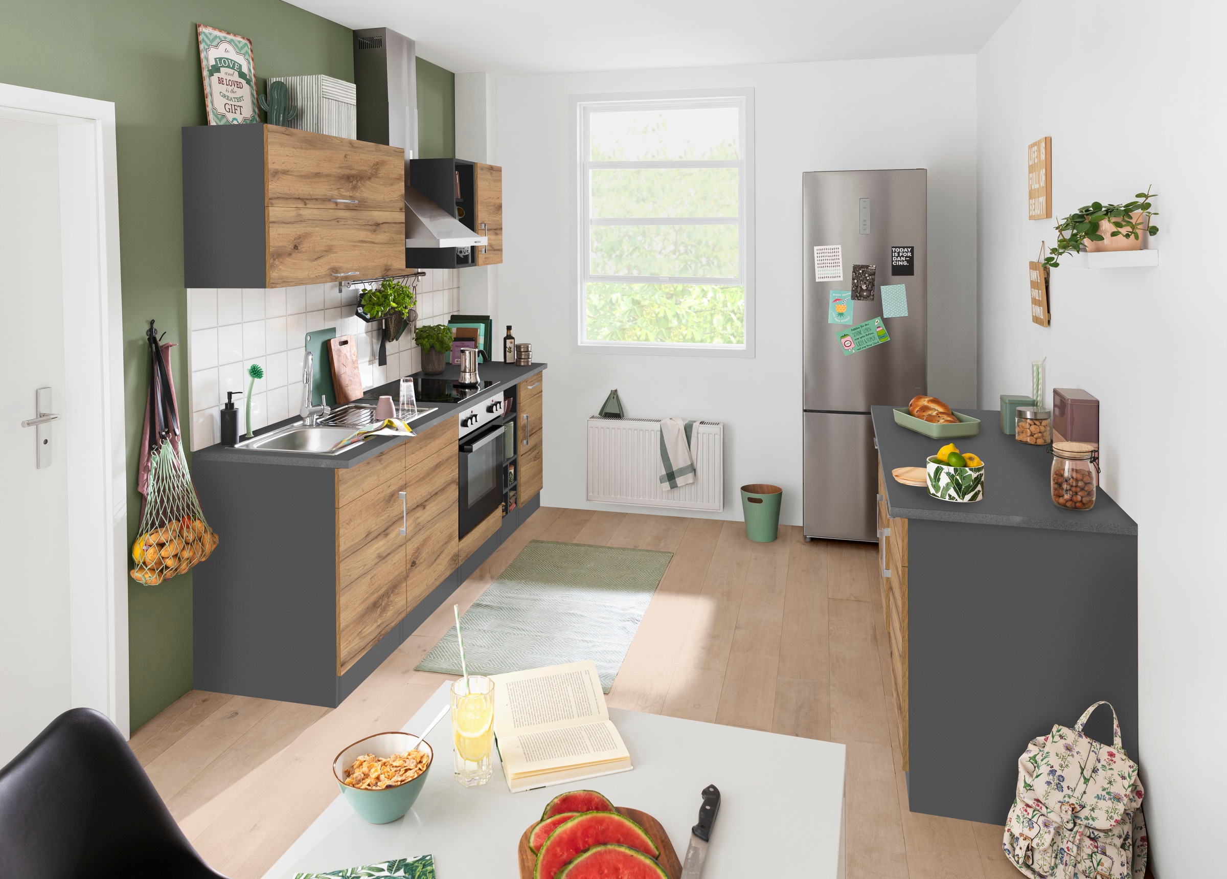 KOCHSTATION Kitchenette »KS-Colmar« sans appareils électriques, largeur 240 cm