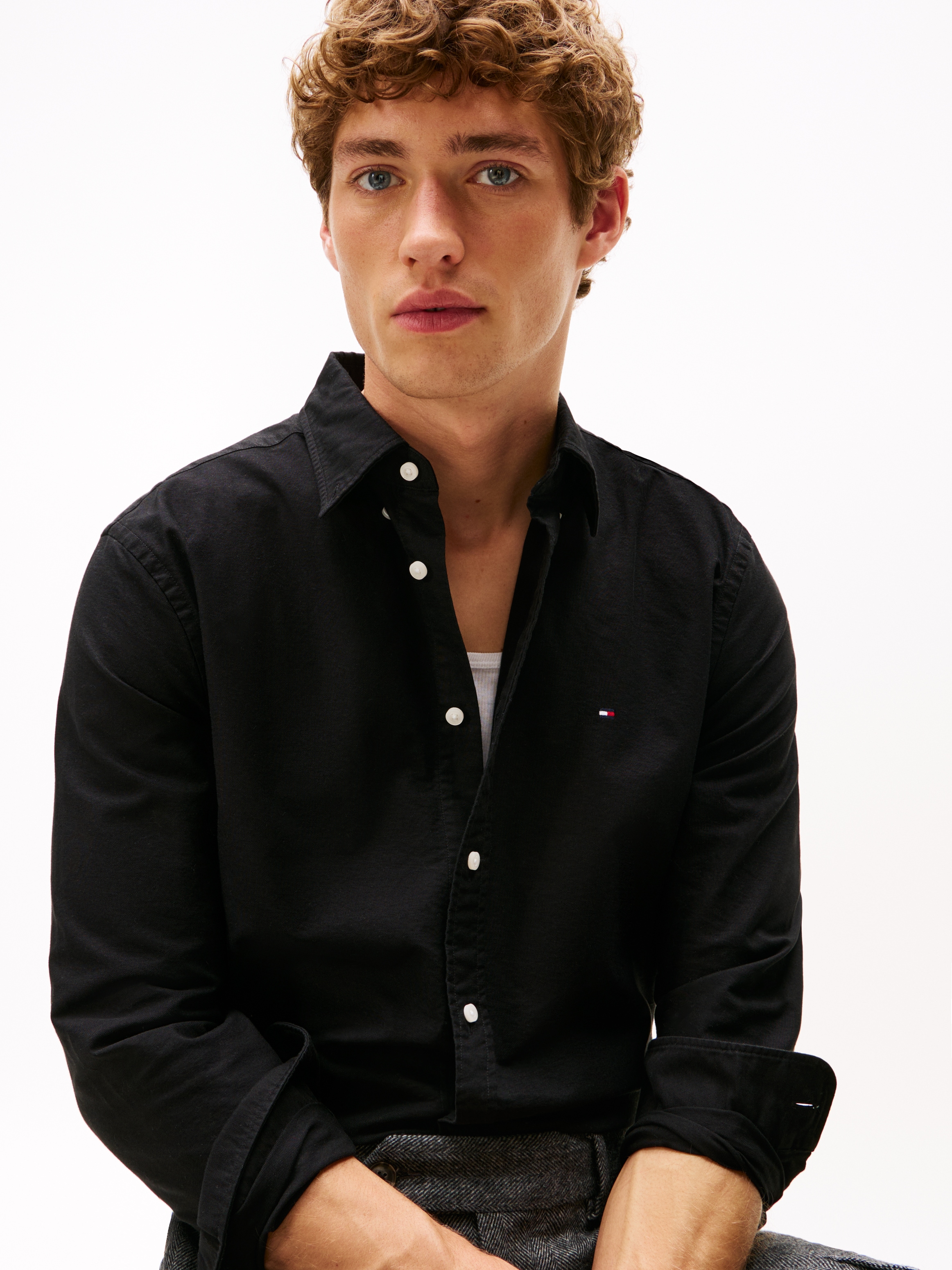 Tommy Hilfiger Chemise à manches longues »SOLID HERITAGE OXFORD Regular Fit SHIRT«