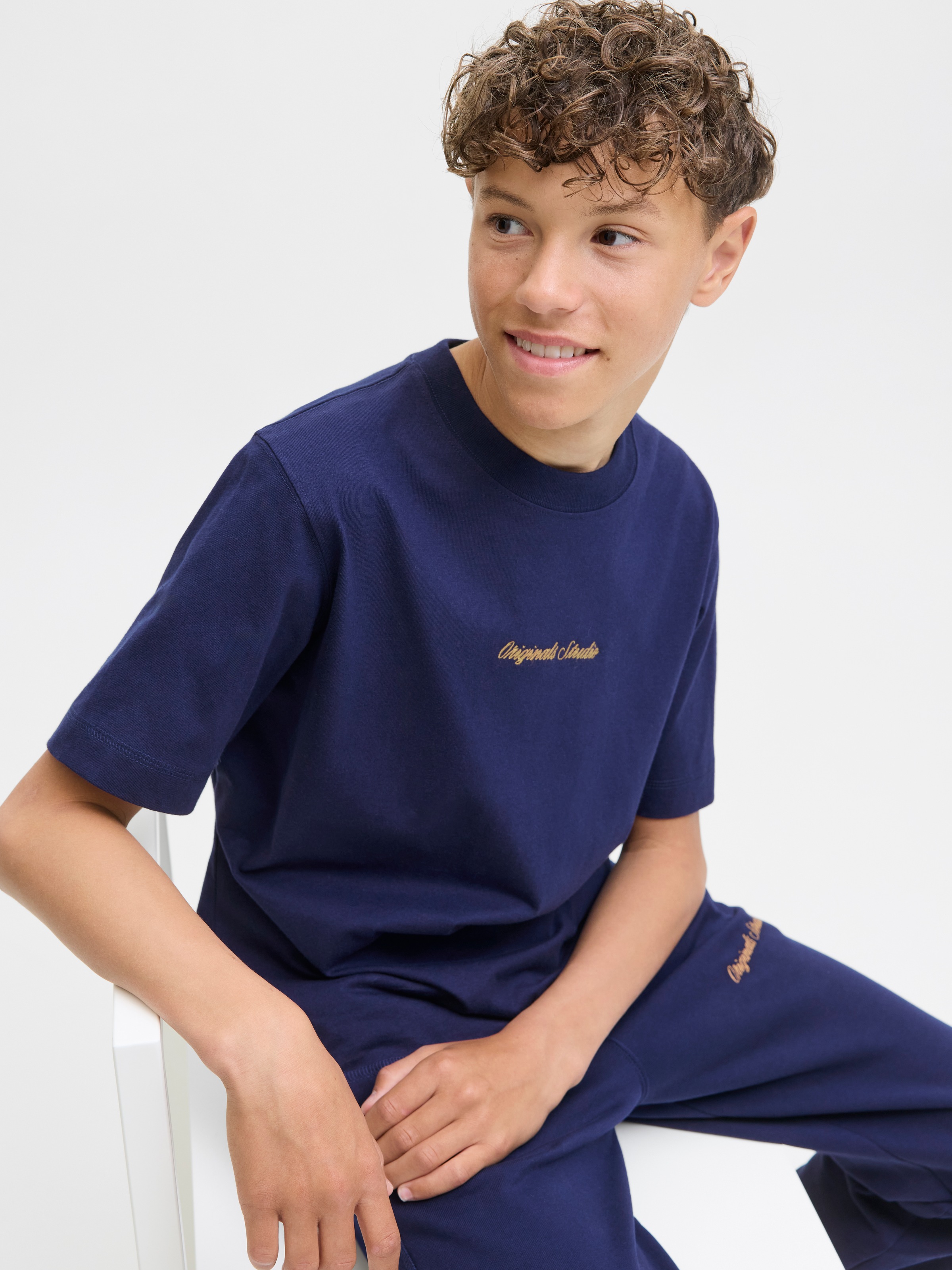 Jack & Jones Junior T-Shirt »JORNORREBRO EMB TEE SS CN NOOS JNR«