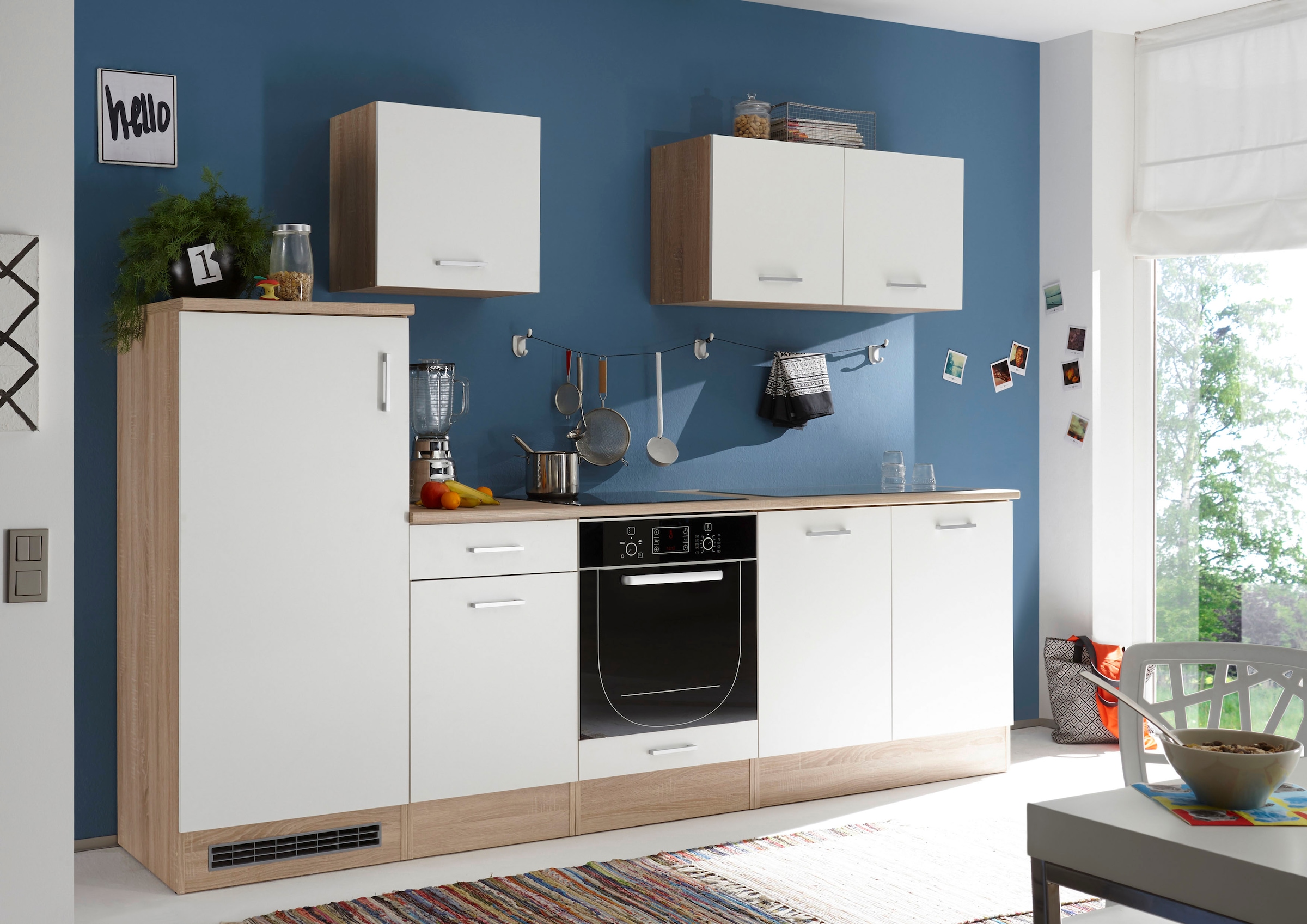 BASIC by Balculina Kitchenette »Andy« Largeur 270 cm, avec appareils électriques en option