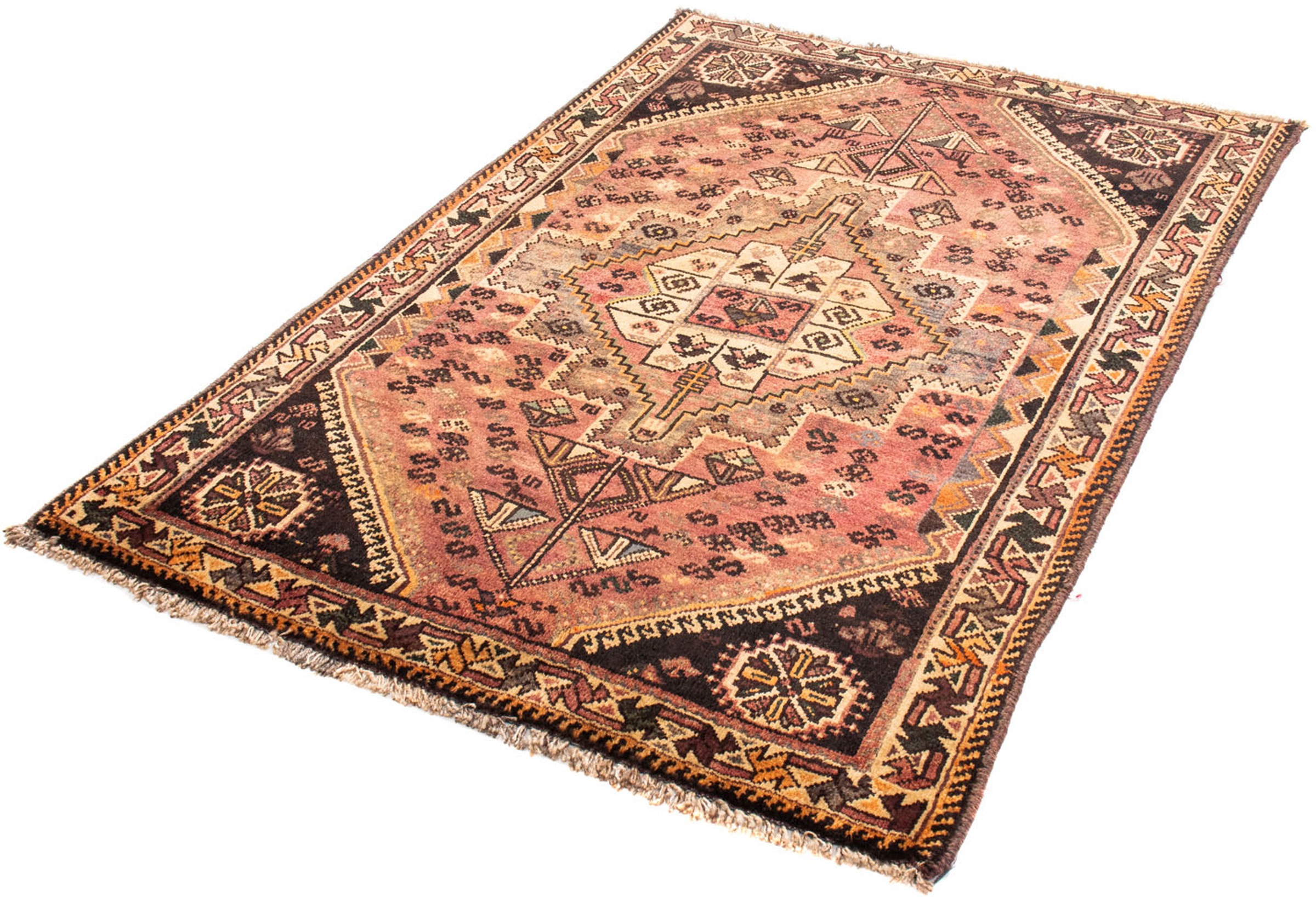 Image of morgenland Orientteppich »Perser - Nomadic - 161 x 109 cm - hellrot«, rechteckig, 10 mm Höhe, Wohnzimmer, Handgeknüpft, Einzelstück mit Zertifikat bei Ackermann Versand Schweiz