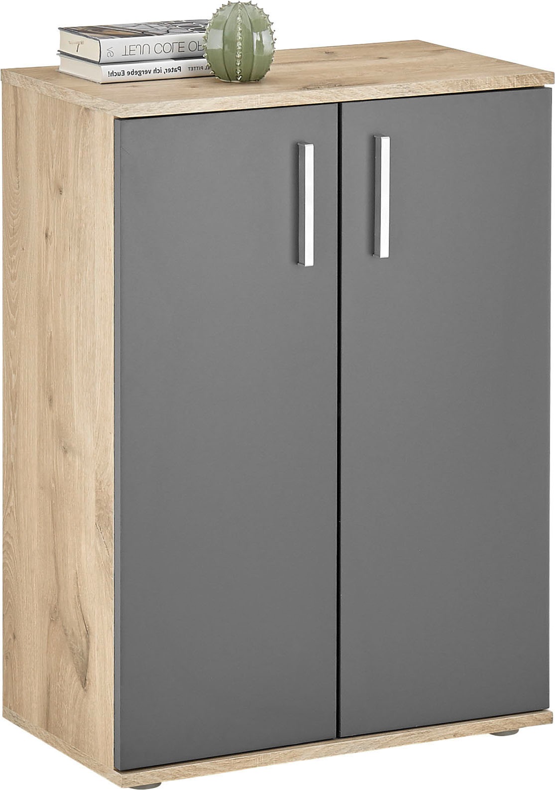 Image of HBZ Kommode "BC-Drift-2, Mehrzweckschrank Stellmass BxHxT 60x84x35 cm" 1 Stk. tlg. Schrank mit 2 Türen und 1 Einlegeboden