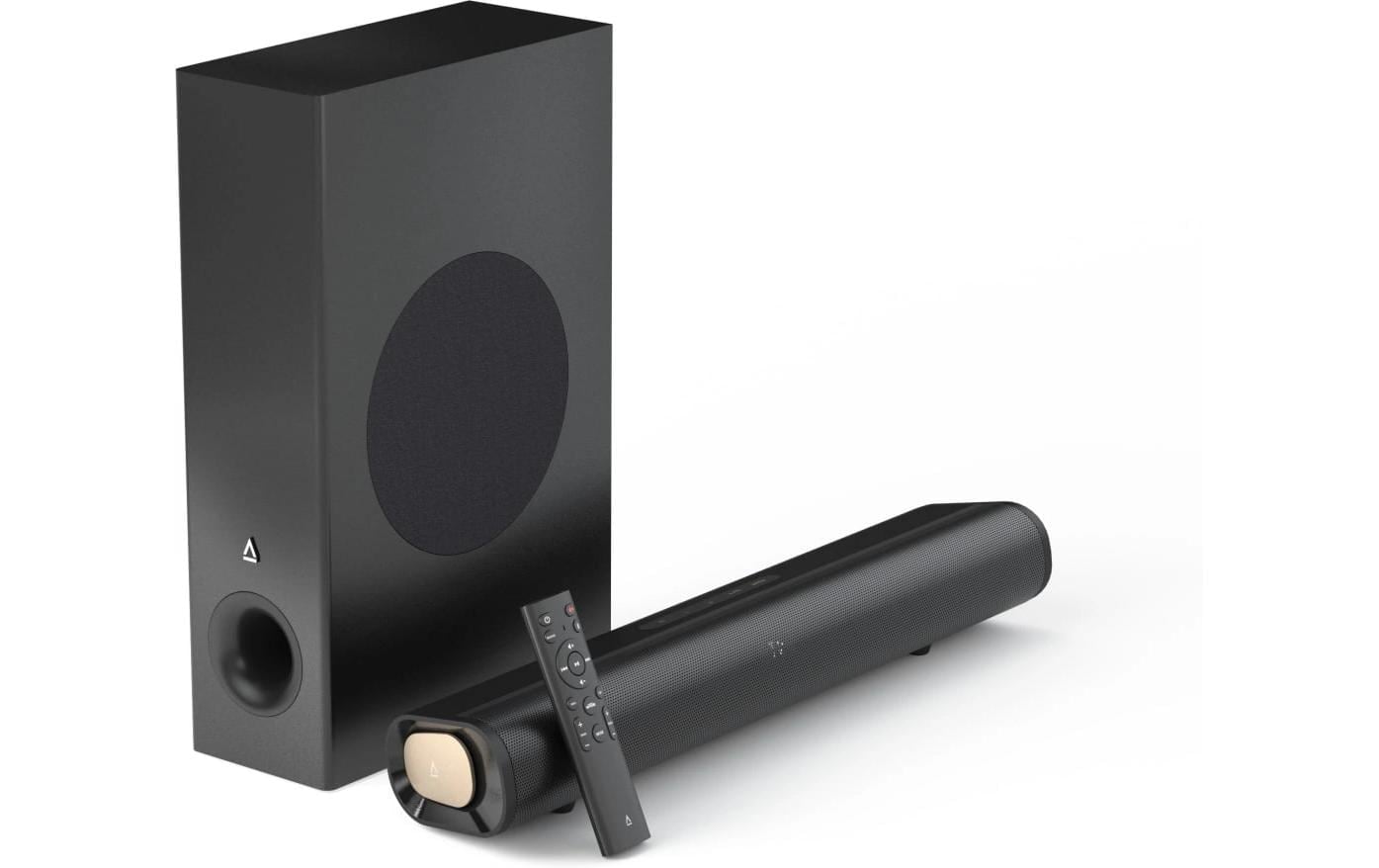 Creative Barre de son »Stage Pro, Soundbar mit Subwoofer 2.1-Soundbar mit Dolby Audio« ( ) HDMI Arc, USB Audio, optique, entrée Aux