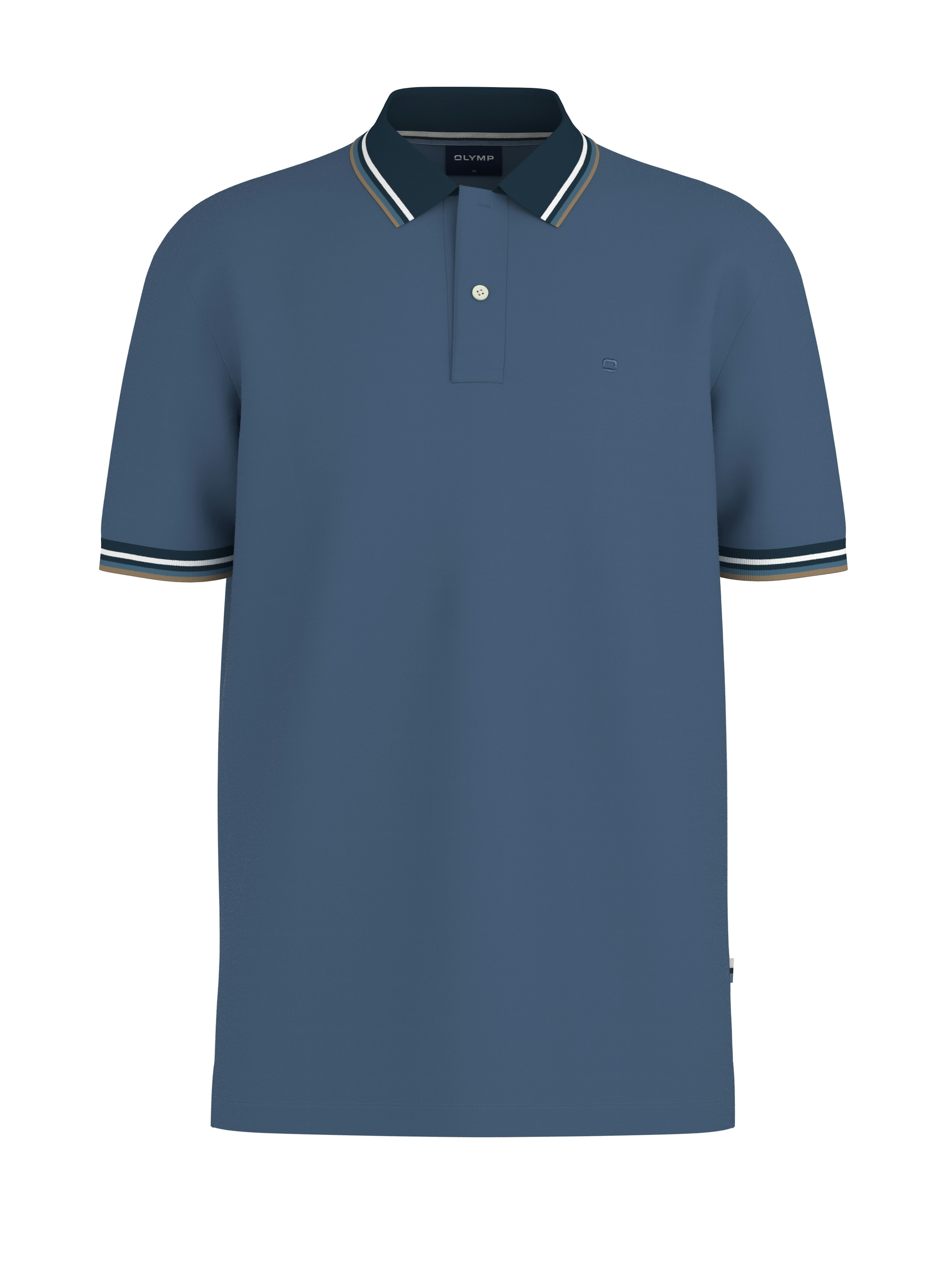 OLYMP Poloshirt »Casual« farbliche Kontrast-Details