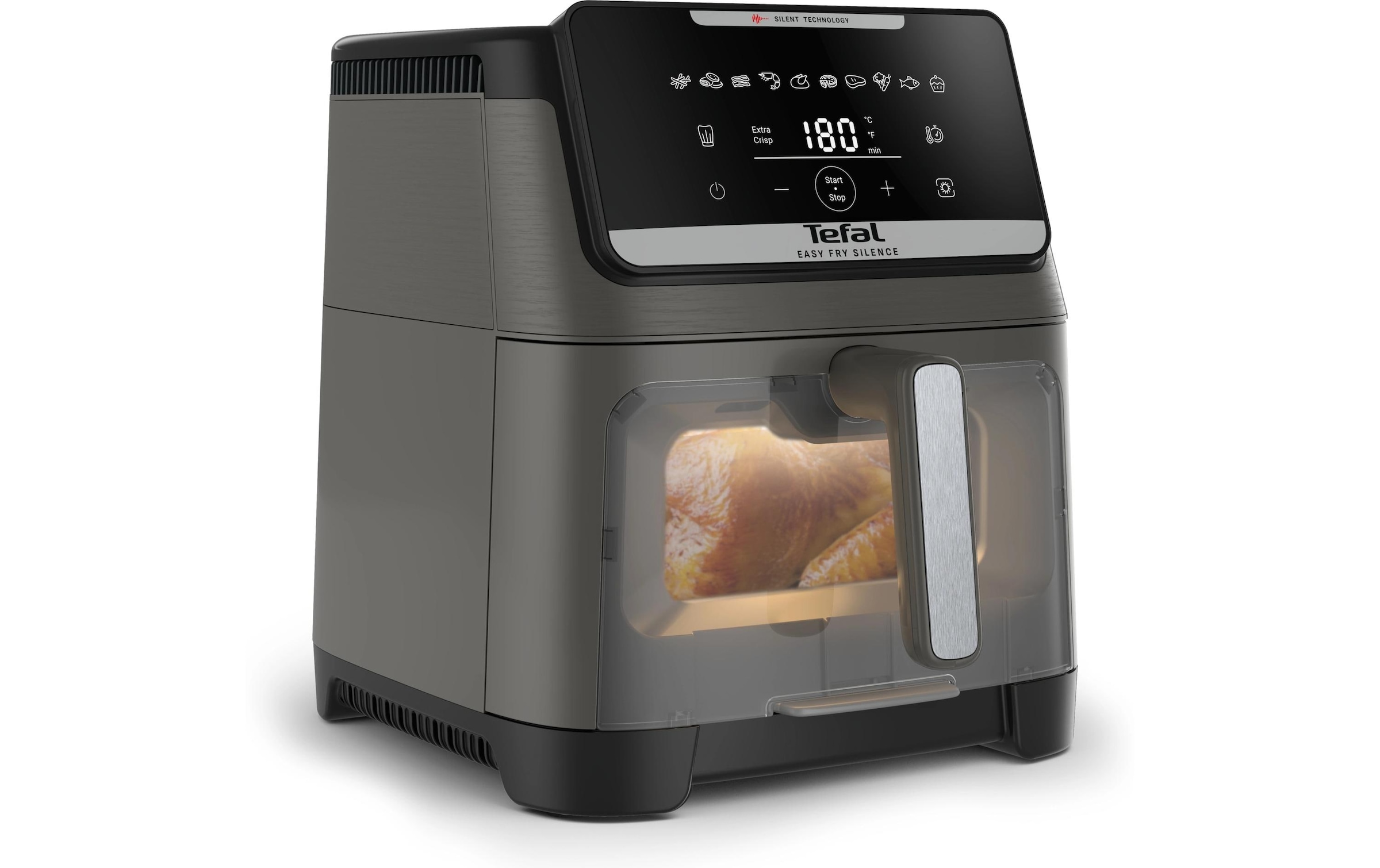 Tefal Heissluftfritteuse »Easy Fry Silence XXL« 1800 W 10 Programme, Sichtfenster, Rezepte in der My Tefal App, EY846H