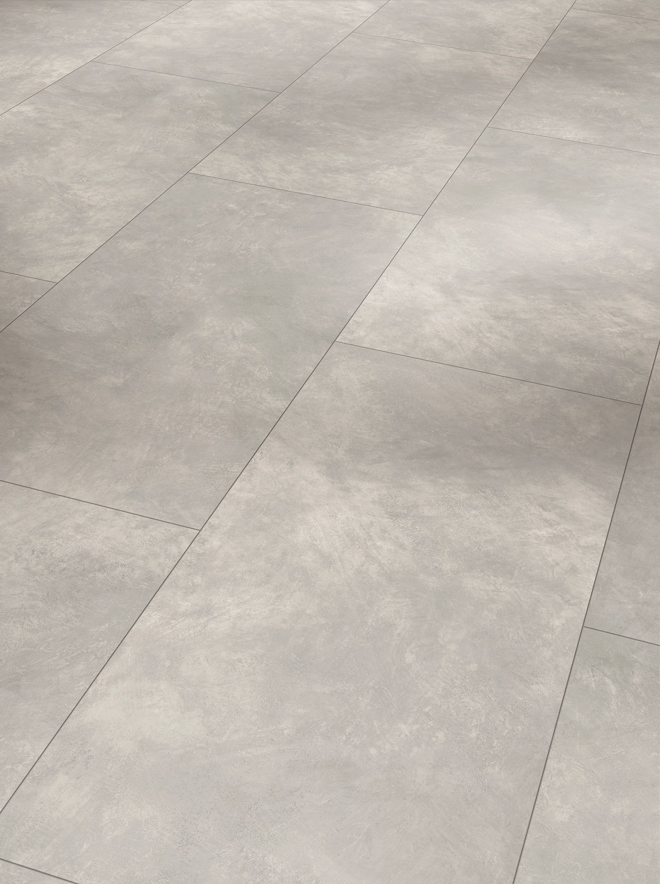 Image of PARADOR Designboden »Modular ONE Hydron Grossfliese Beton Hellgrau«, (Set), Steinstruktur, mit integrierter Trittschalldämmung, Verlegefläche: 2,76 m², matt, für Fussbodenheizung geeignet bei Ackermann Versand Schweiz
