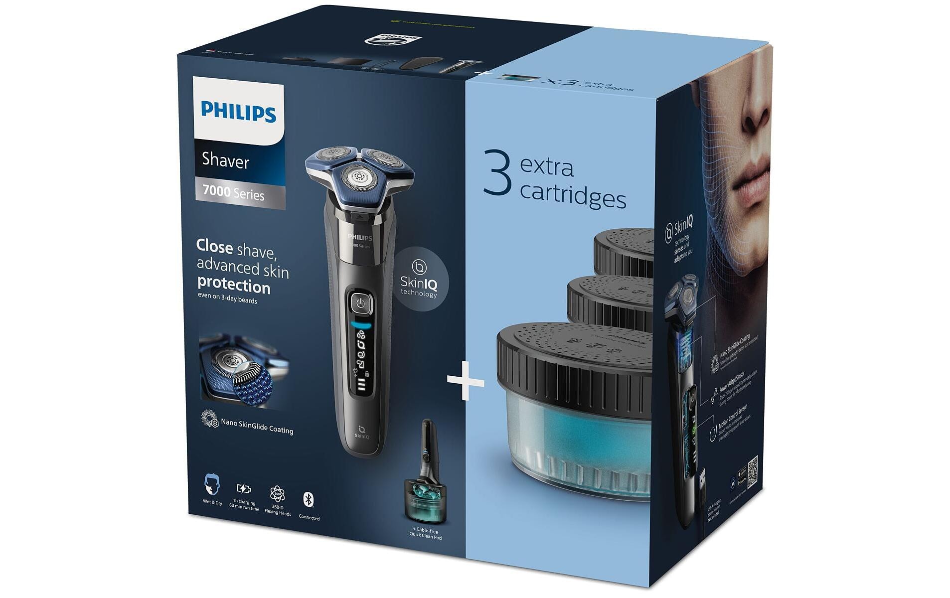 Philips Gesichtshaarrasierer »Philips Rasierer Series 7000 S7887/63«