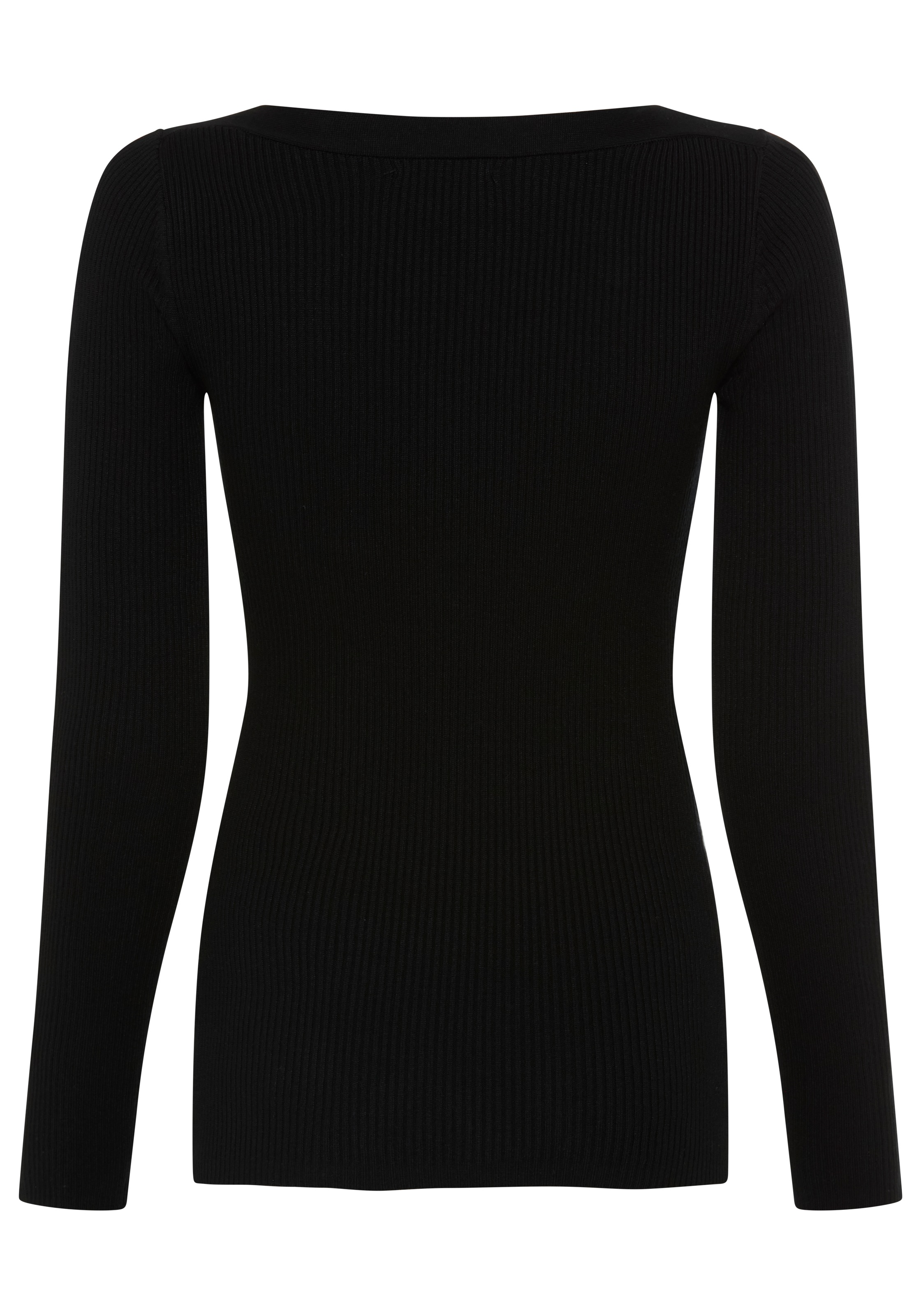 Melrose Pull en tricot en qualité côtelée avec boutons