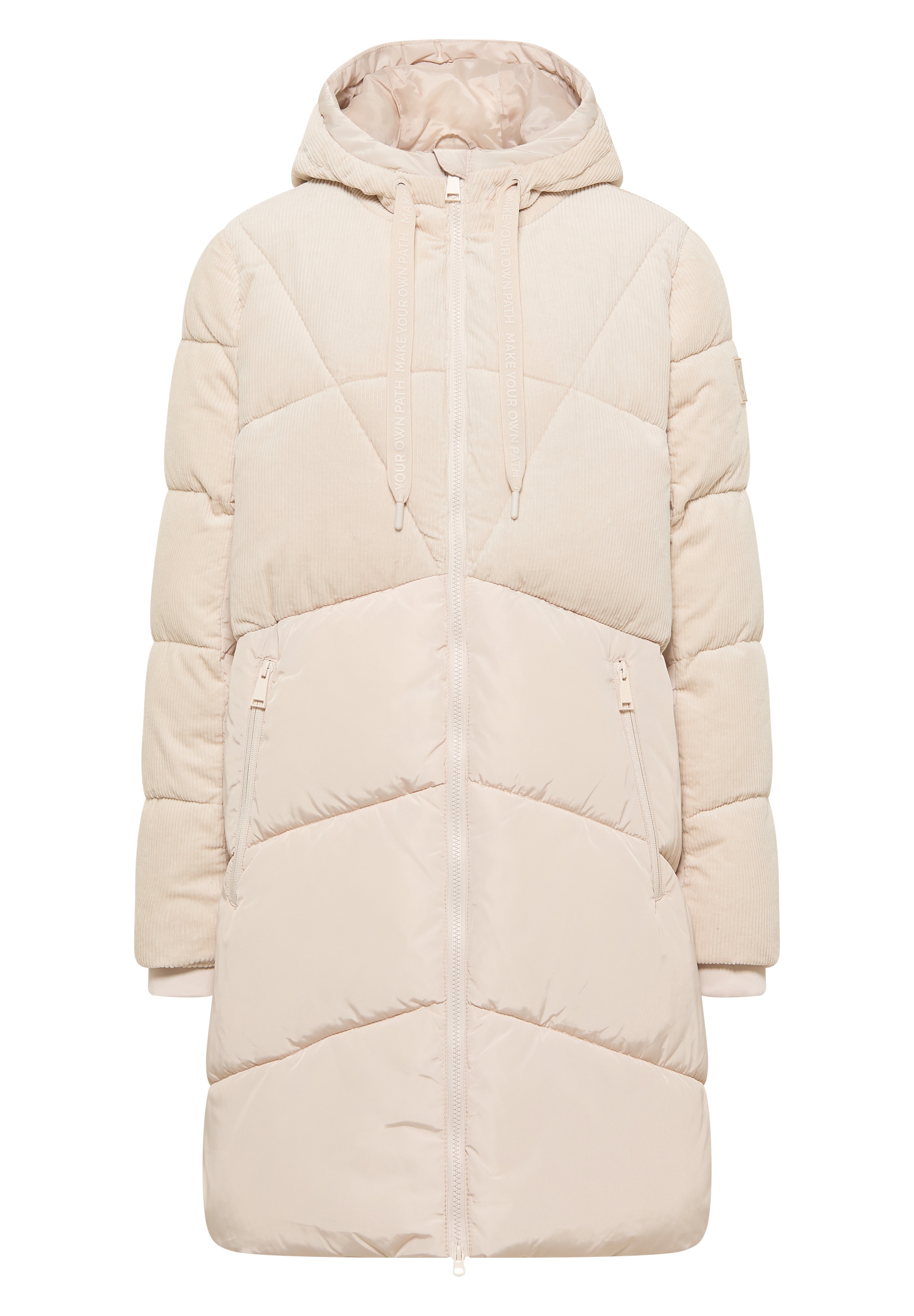 Cecil Steppmantel mit Kapuze