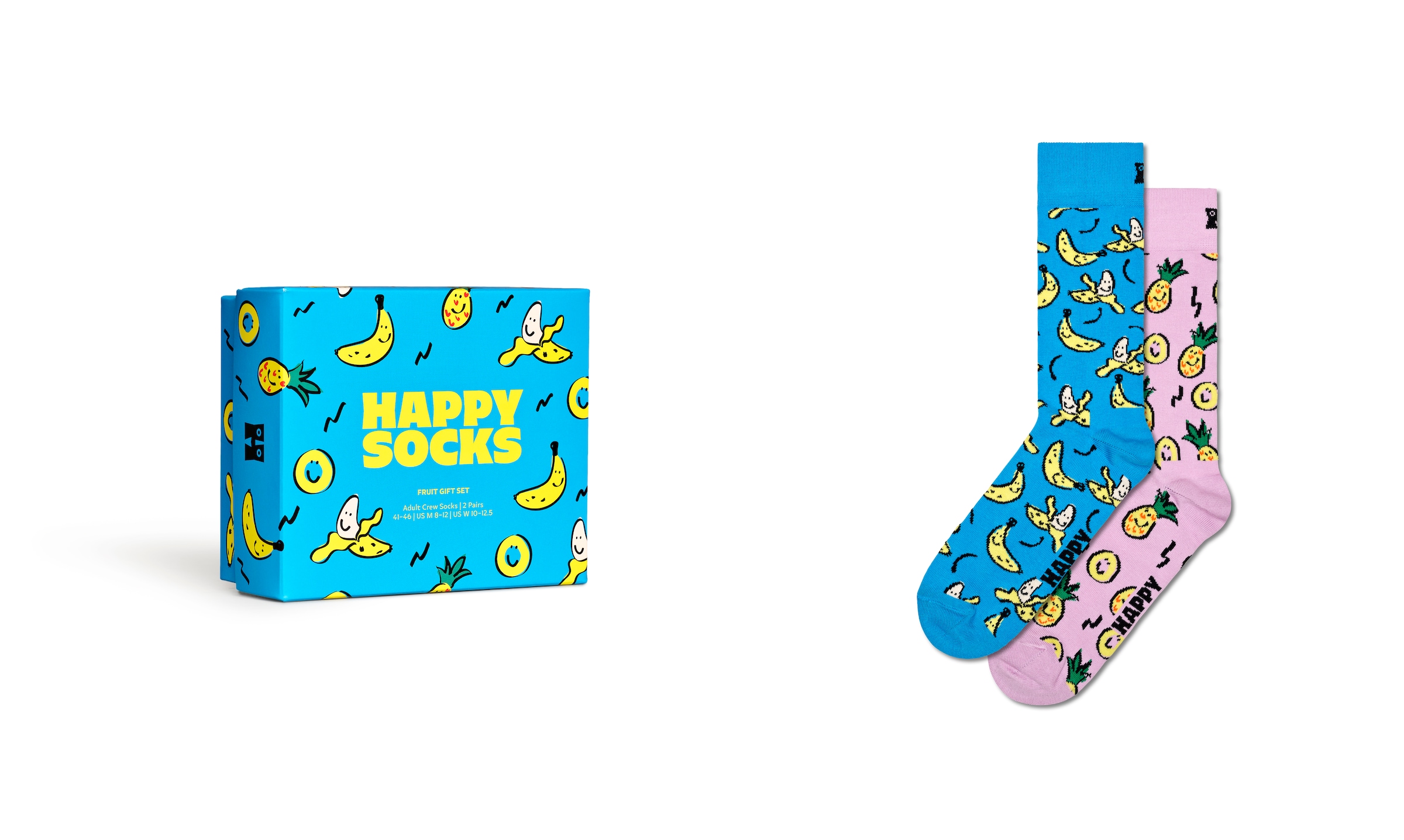 Happy Socks Socken, (2er Pack), Fruit Gift Set