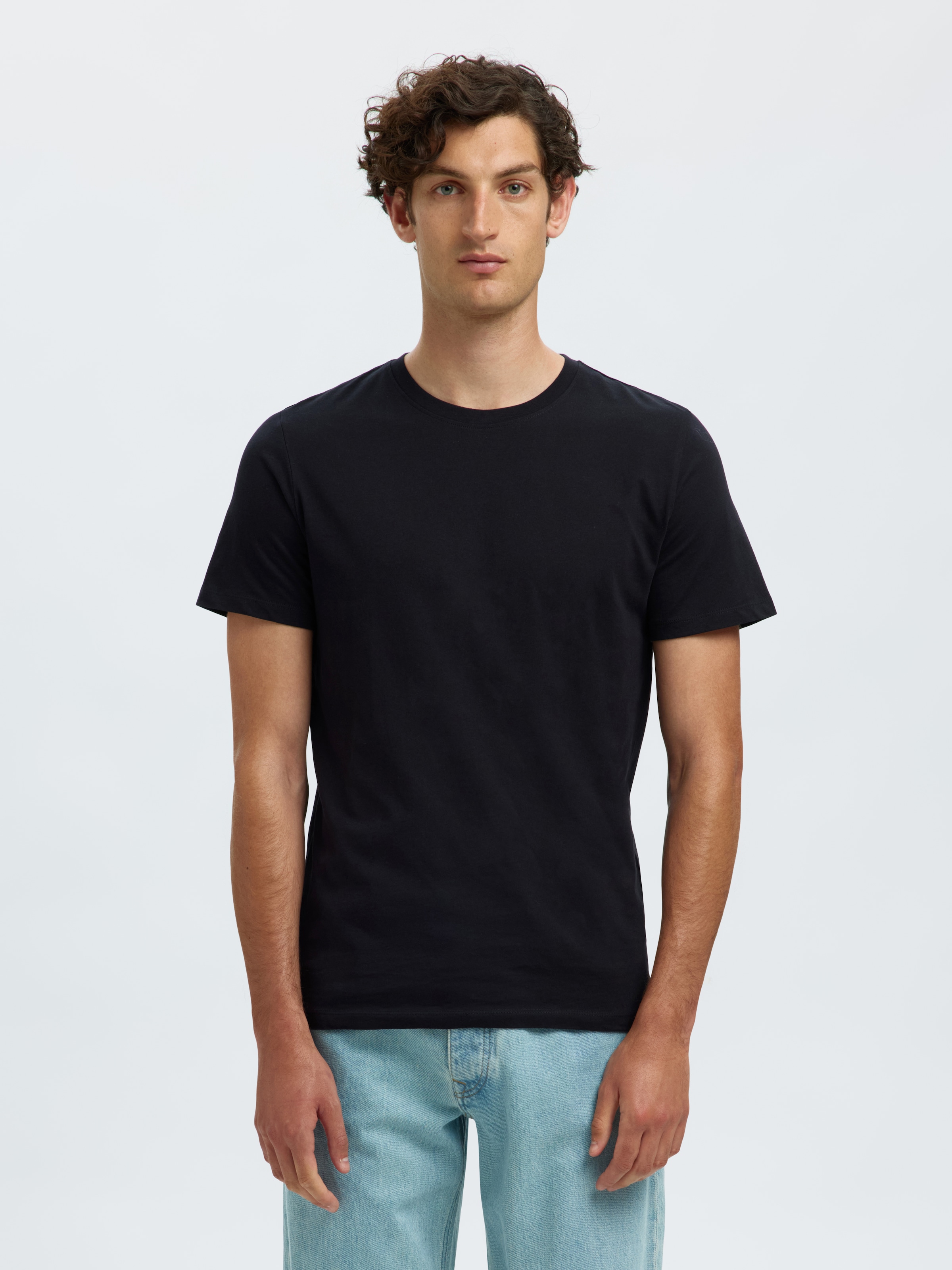 SELECTED HOMME Rundhalsshirt »SLHCORMAC SS O-NECK TEE 5 PACK NOOS«, (Packung, 5 tlg.)