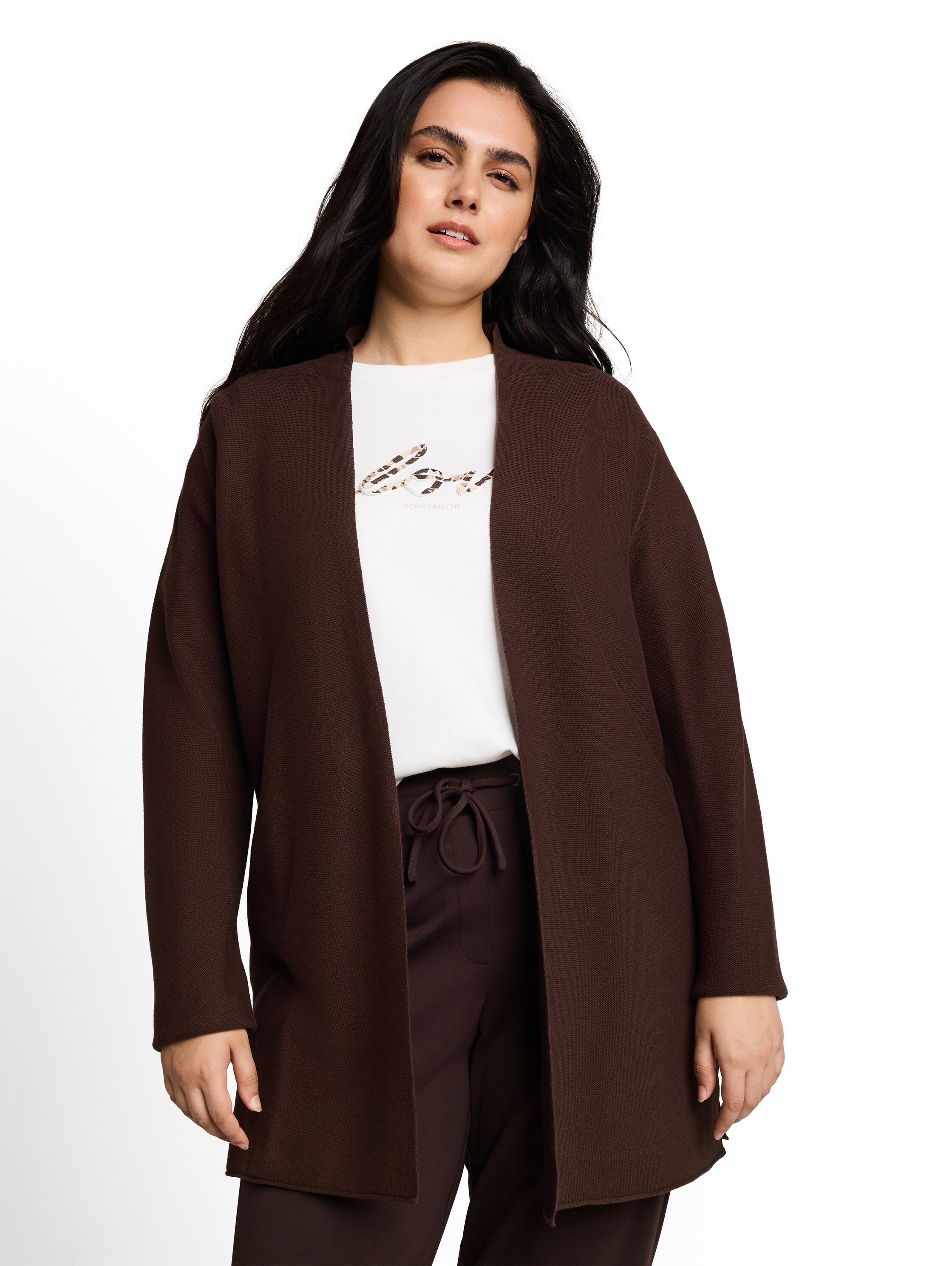 Image of TOM TAILOR PLUS Strickjacke ohne Verschluss / Grosse Grössen