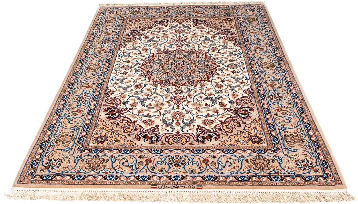 Image of morgenland Seidenteppich »Ghom - Seide Durchgemustert 195 x 135 cm«, rechteckig, 1 mm Höhe, Unikat mit Zertifikat bei Ackermann Versand Schweiz