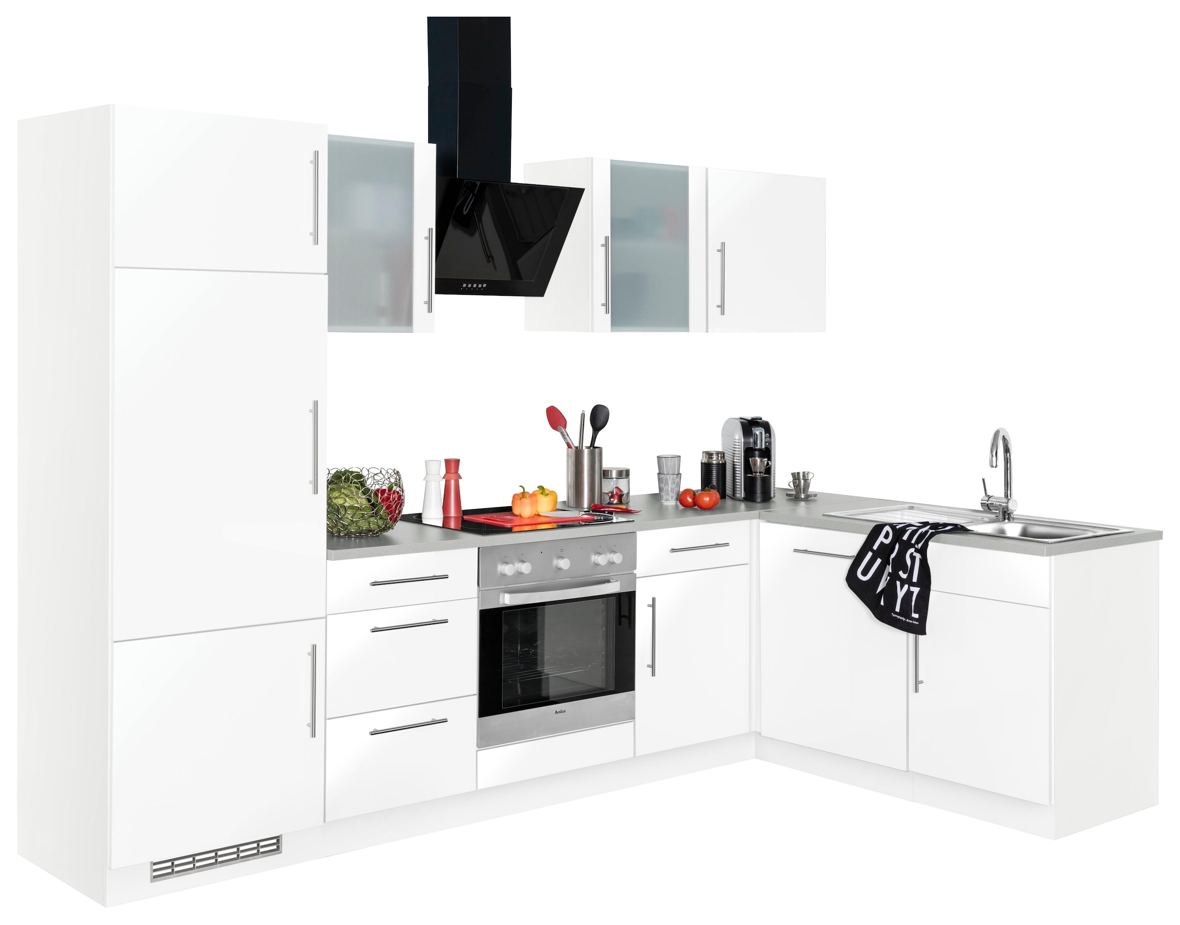 Image of wiho Küchen Winkelküche "Cali" ohne E-Geräte, Stellbreite 280 x 170 cm