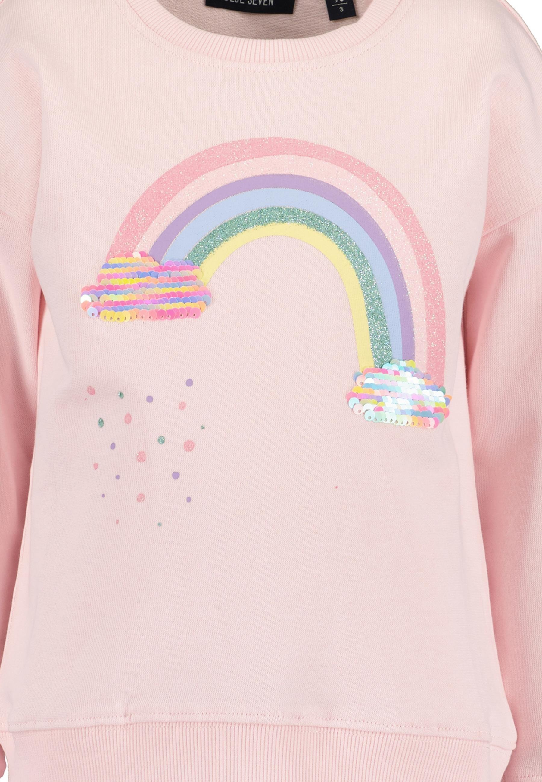 Blue Seven Sweatshirt , mit tollem Frontmotiv mit Wendepailletten
