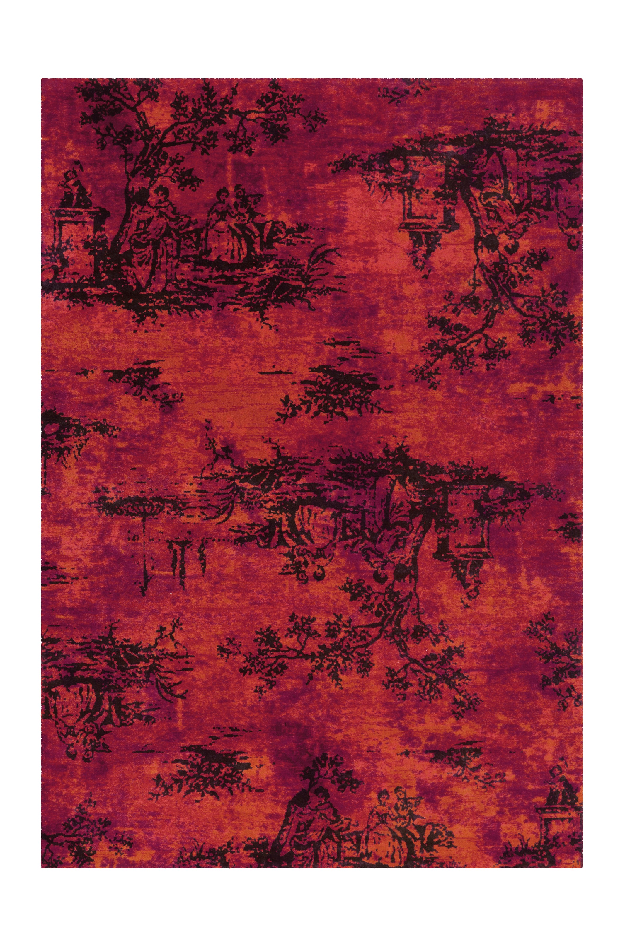 Arte Espina Teppich »Vintage 5206«, rechteckig, 4 mm Höhe, Pflegeleicht und robust, Flachflor, Vintage-Design