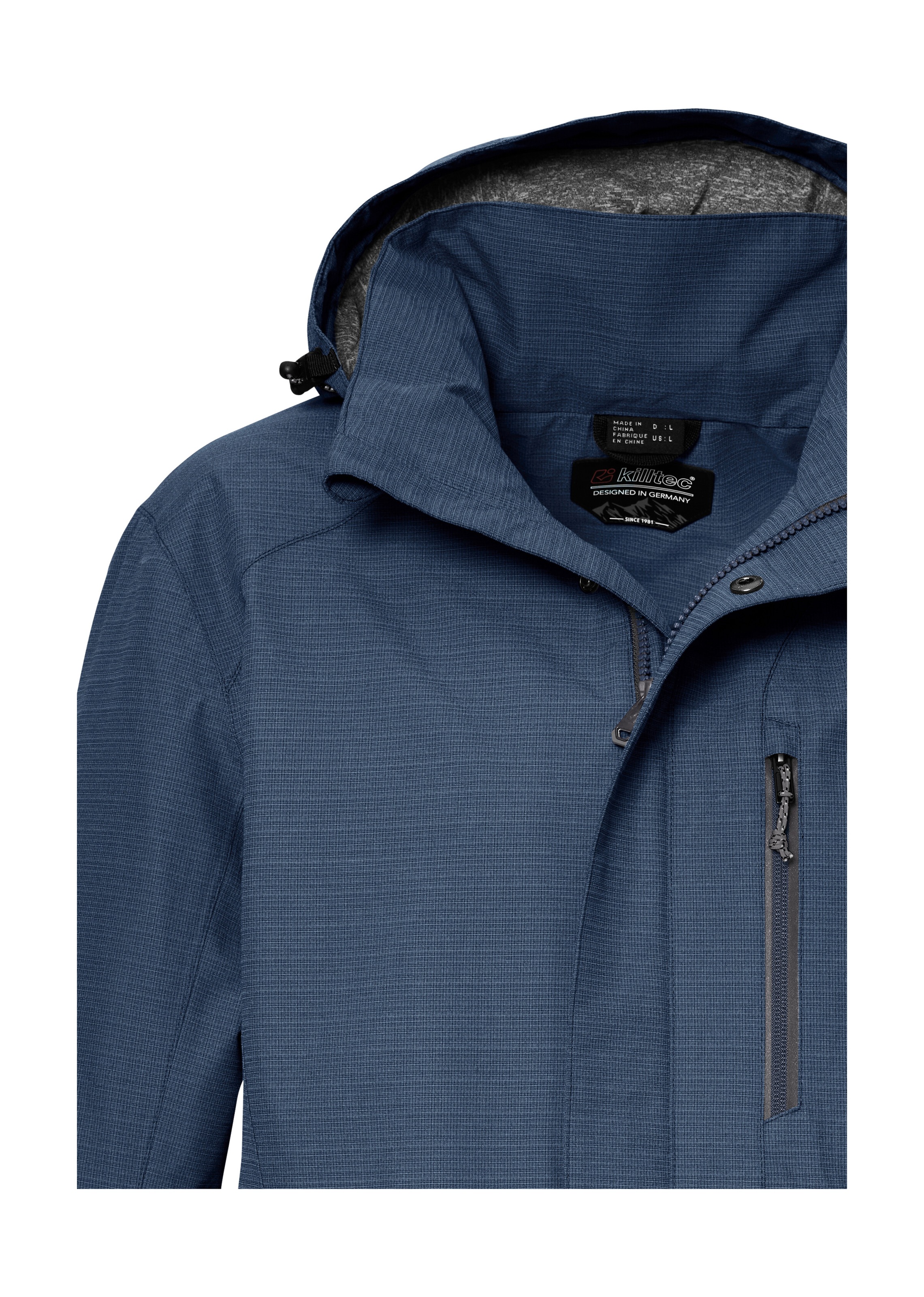 Killtec Veste fonctionnelle »KOS 256 MN JCKT« Wasser- und winddichte Herrenjacke, atmungsaktiv, abnehmbare Kapuze