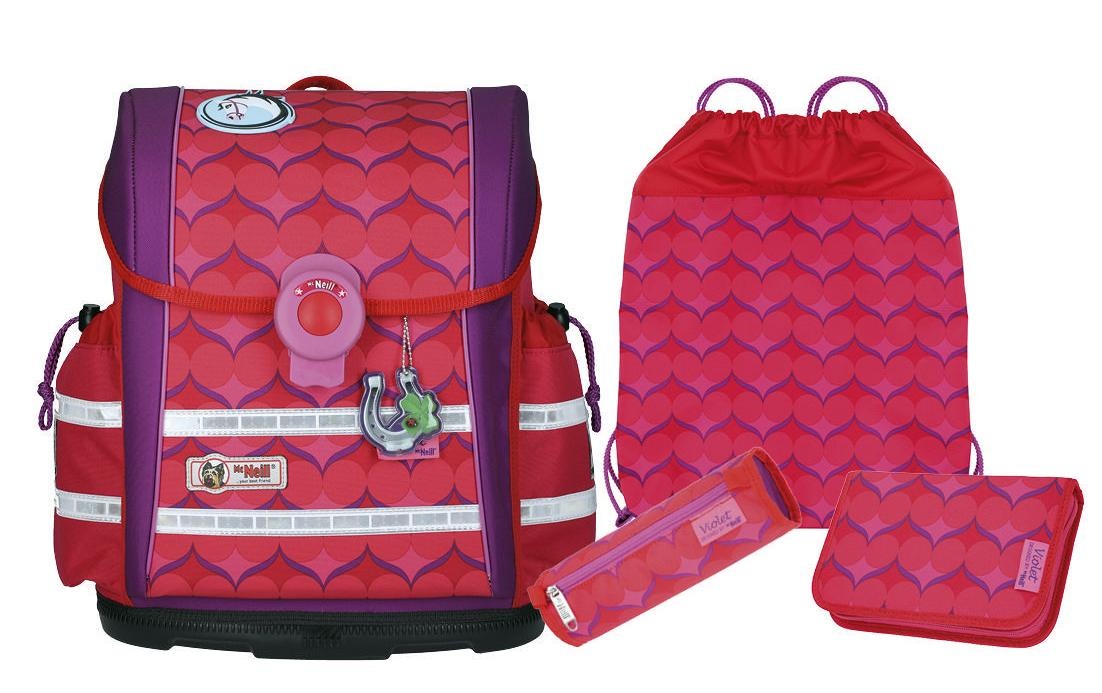 Image of McNeill Schulranzen »ERGO Light 912 S, Violet«, Reflektoren bei Ackermann Versand Schweiz