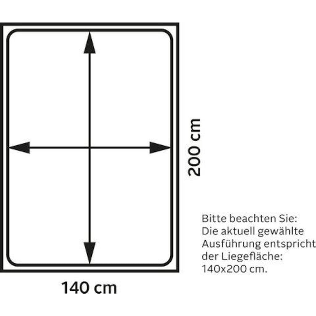 rauch Bett »Flexx«, inklusive Schubkästen