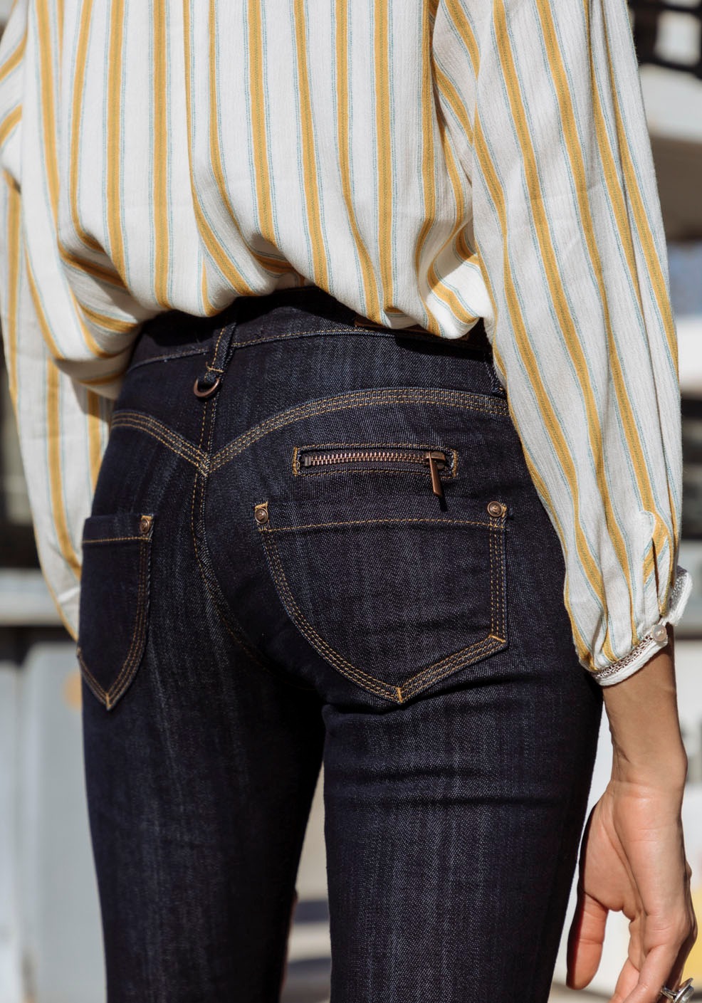 ♕ vielen »Alexa in und Details liebevollen Passse T. Slim-fit-Jeans SDM«, versandkostenfrei Freeman mit kaufen Herzform Porter