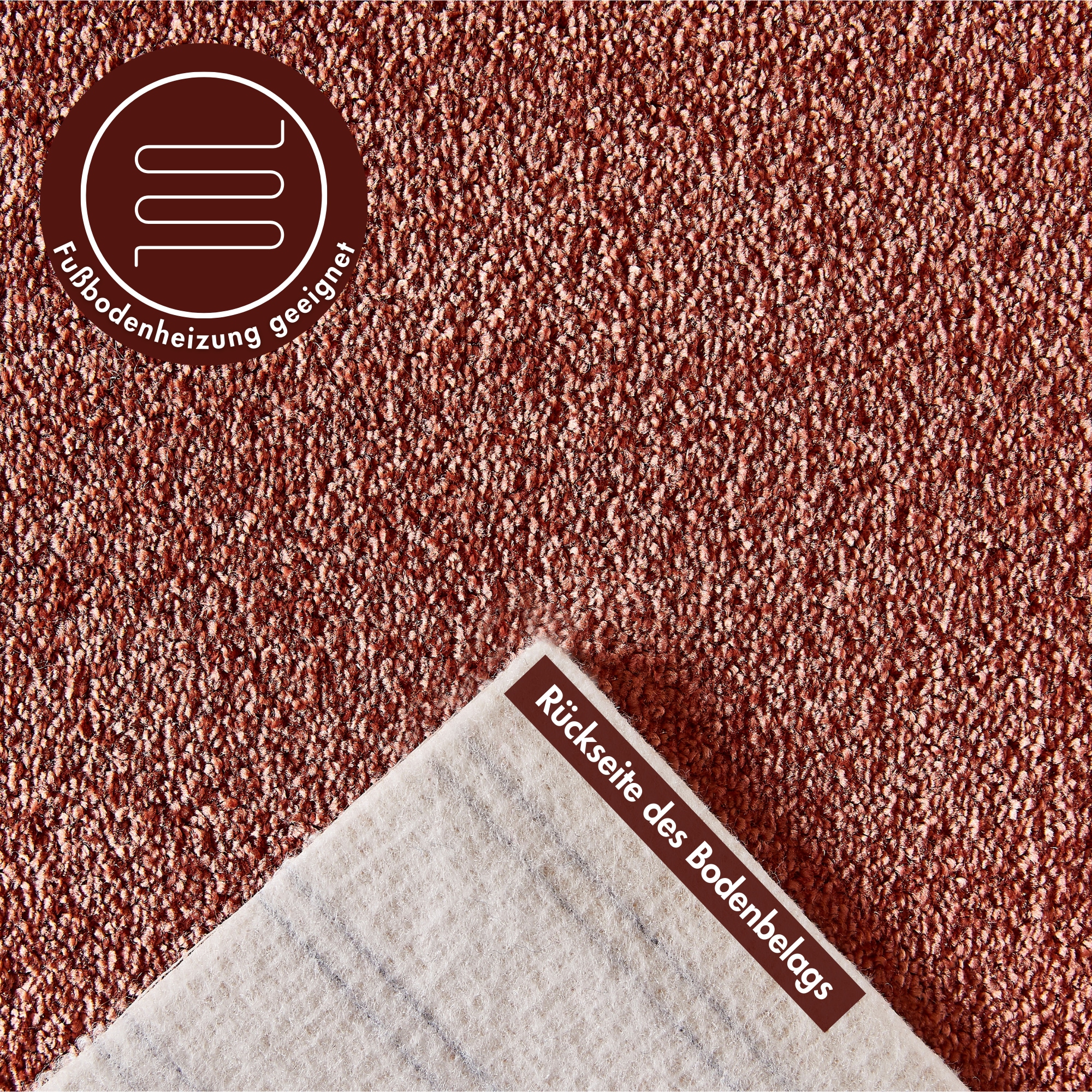 Andiamo Teppichboden »Verona, Velours, Made in Belgium«, rechteckig, 6 mm Höhe, Uni Farben, Breite 400 cm oder 500 cm, strapazierfähig, pflegeleicht