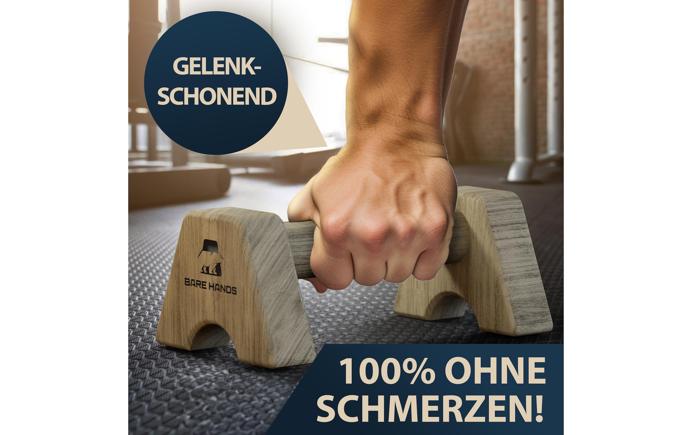   Liegestützgriffe »Bare Hands Gr. S«