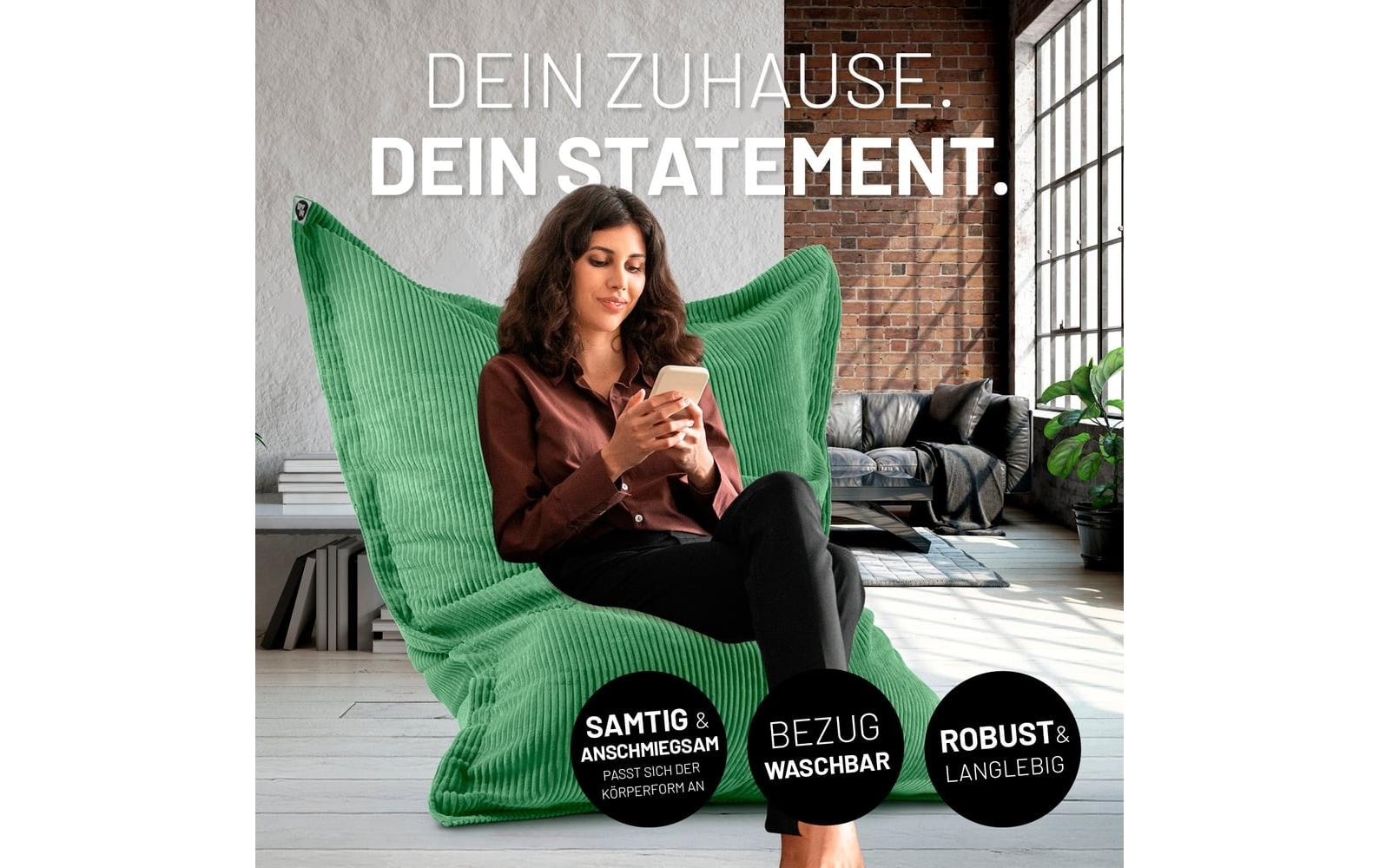 Lumaland Pouf »Cord 380 l«