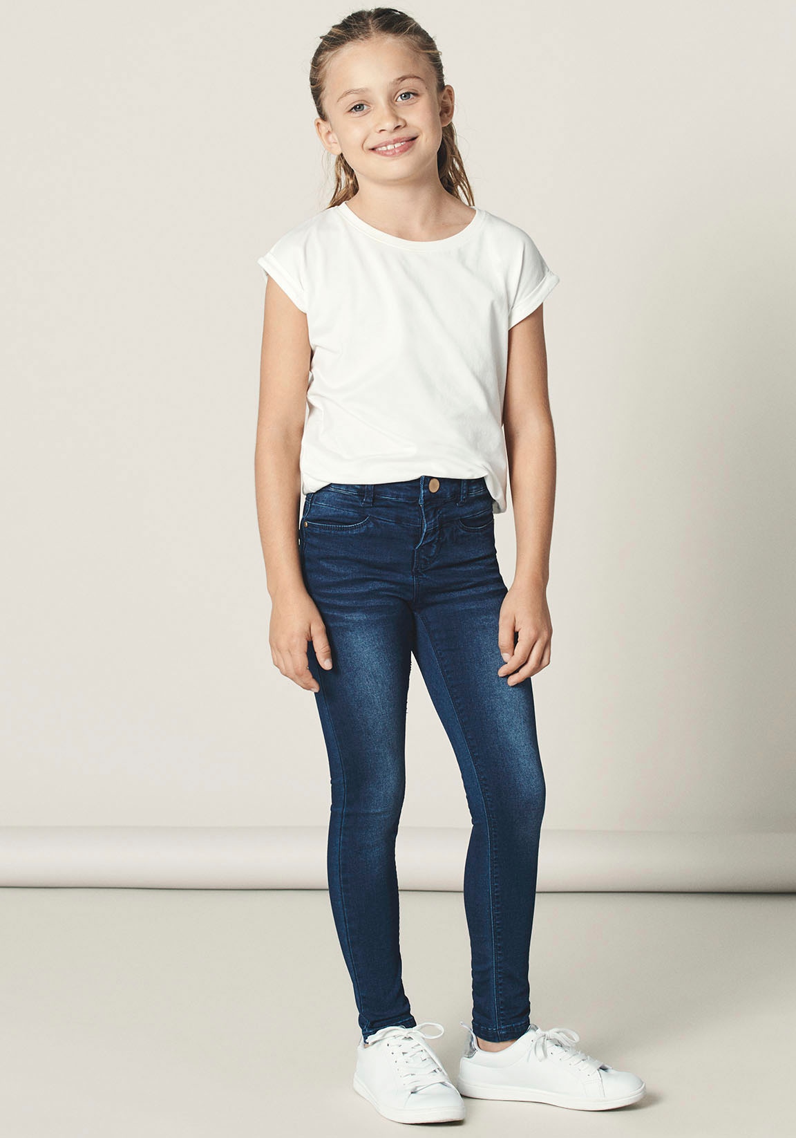 ♕ Name It Stretch-Jeans »NKFPOLLY«, Passform in auf versandkostenfrei schmaler