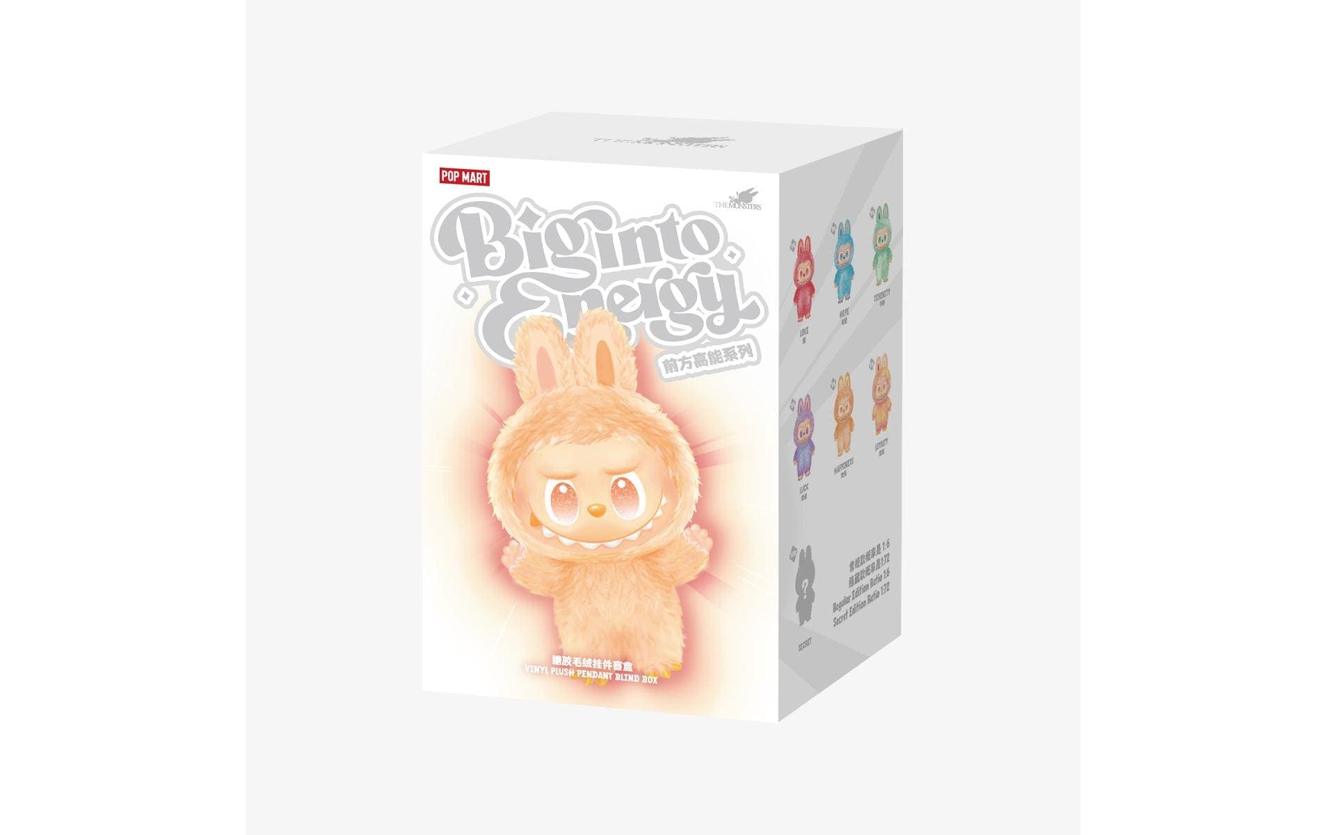 Plüschfigur »Pop Mart Plüsch-Anhänger Labubu «Big Into Energy» Blind Box Display«