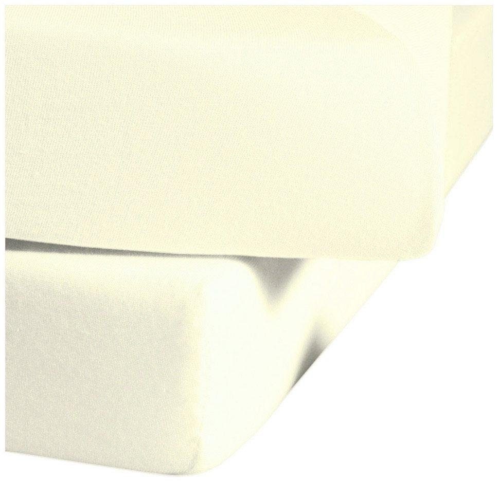 fleuresse Spannbettlaken »Jenny C aus feinfädigem Mako-Jersey«, für Matratzen bis 23 cm Höhe