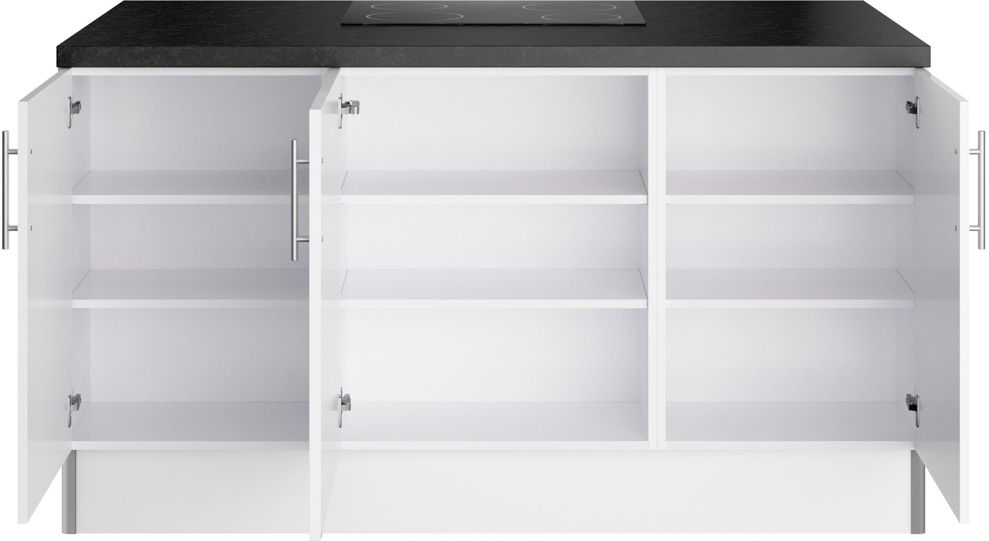 KOCHSTATION Kochinsel »KS-Ahus«, Kücheninsel, Breite 160 cm, wahlw. mit E-Gerät, Soft Close Funktion