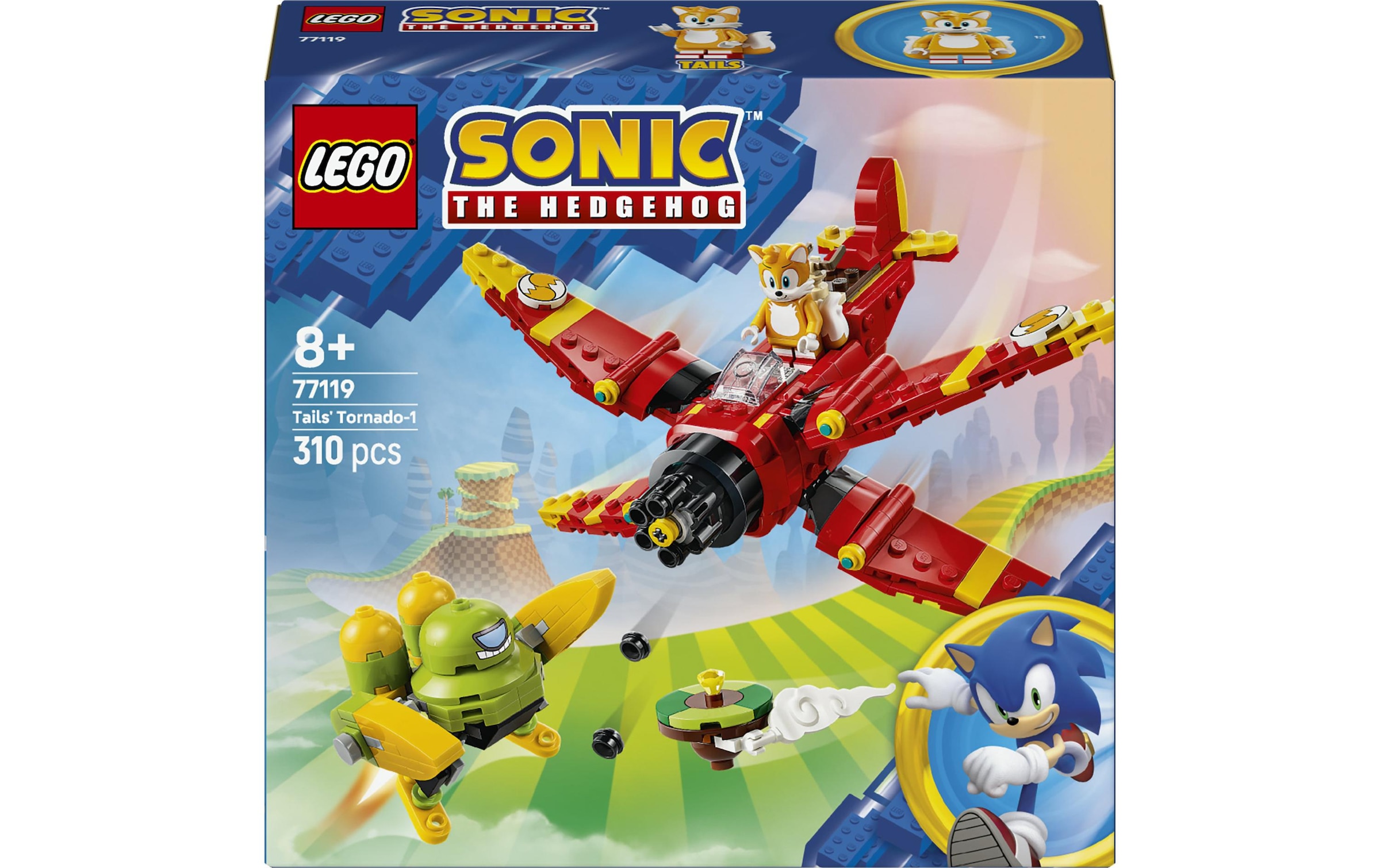 LEGO® Pions de construction »Tails' Tornado-1 (77119), LEGO Sonic« fabriqué en Europe