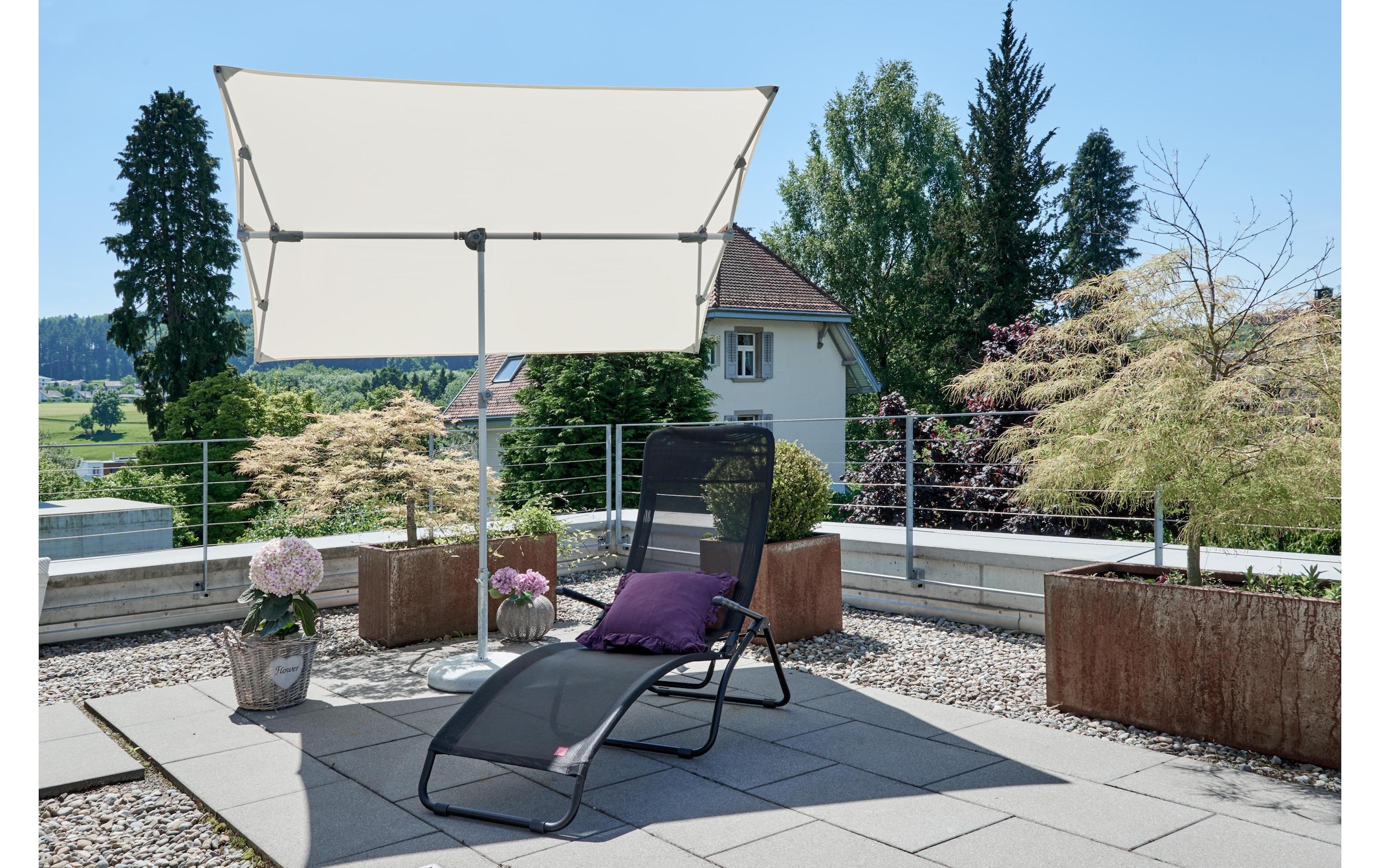 nicht definiert Sonnenschirm »Suncomfort by Glatz Flex-Roof 210 x 150 cm,«