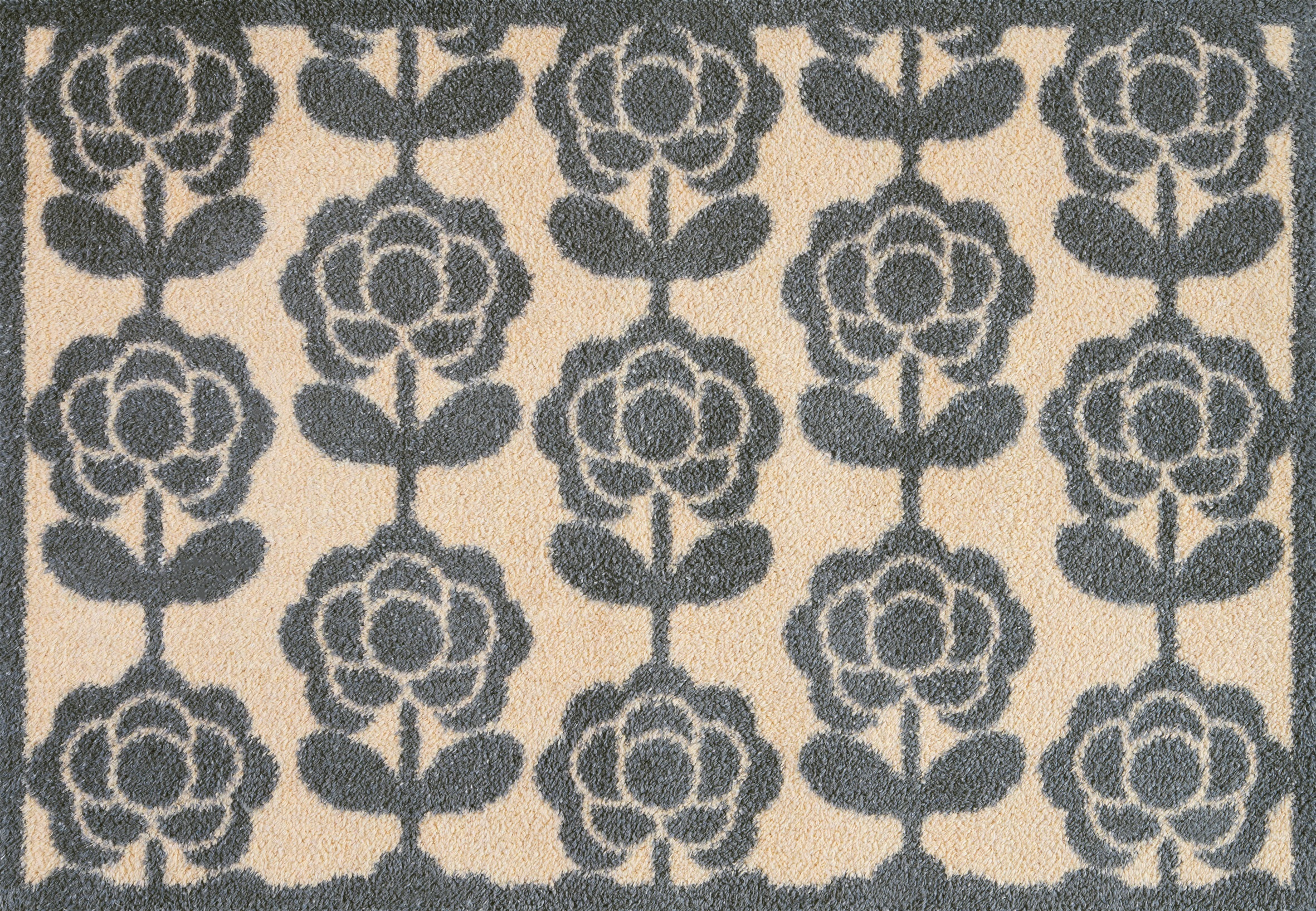 Image of Turtle Mat Fussmatte "Pop Flowers Neutral" rechteckig 9 mm Höhe