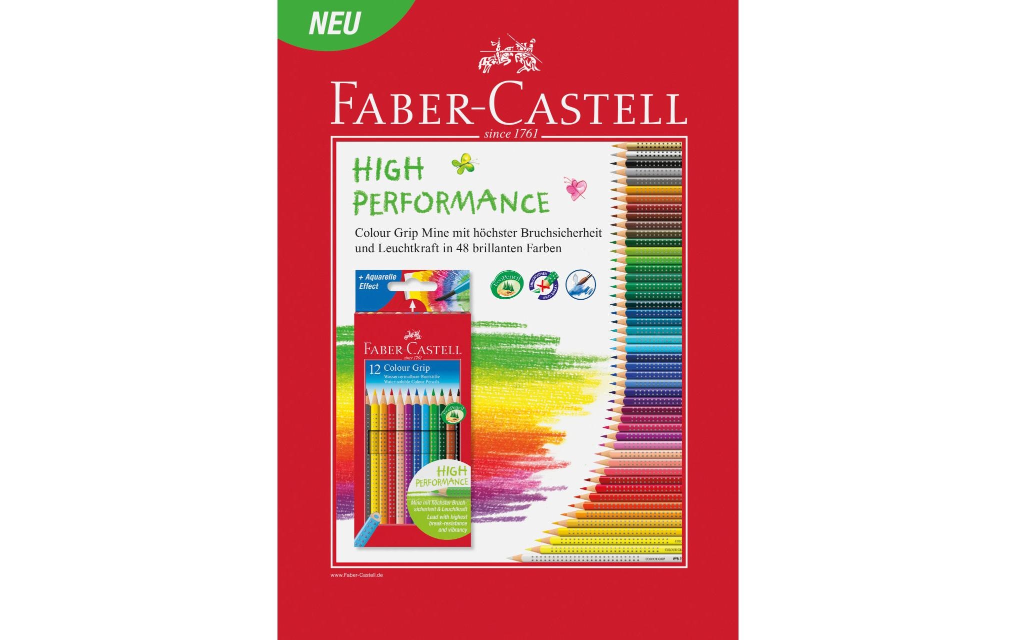 Faber-Castell Buntstift »Colour Gri«, Wasservermalbar