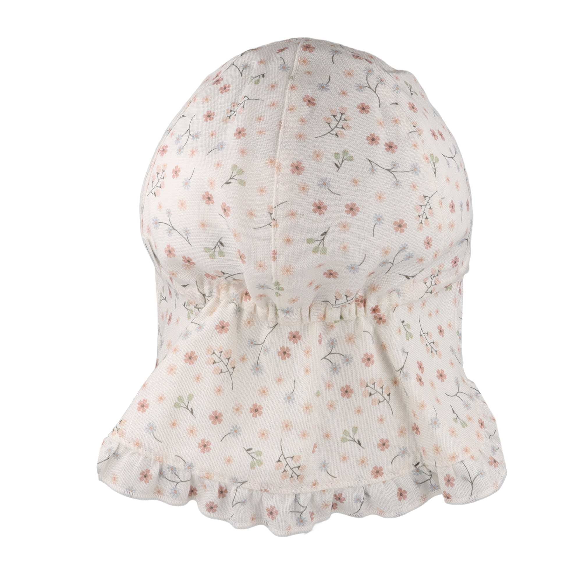 MAXIMO Casquette à visière Baumwolle, kurzer Schirm, süsse Rüschenkante