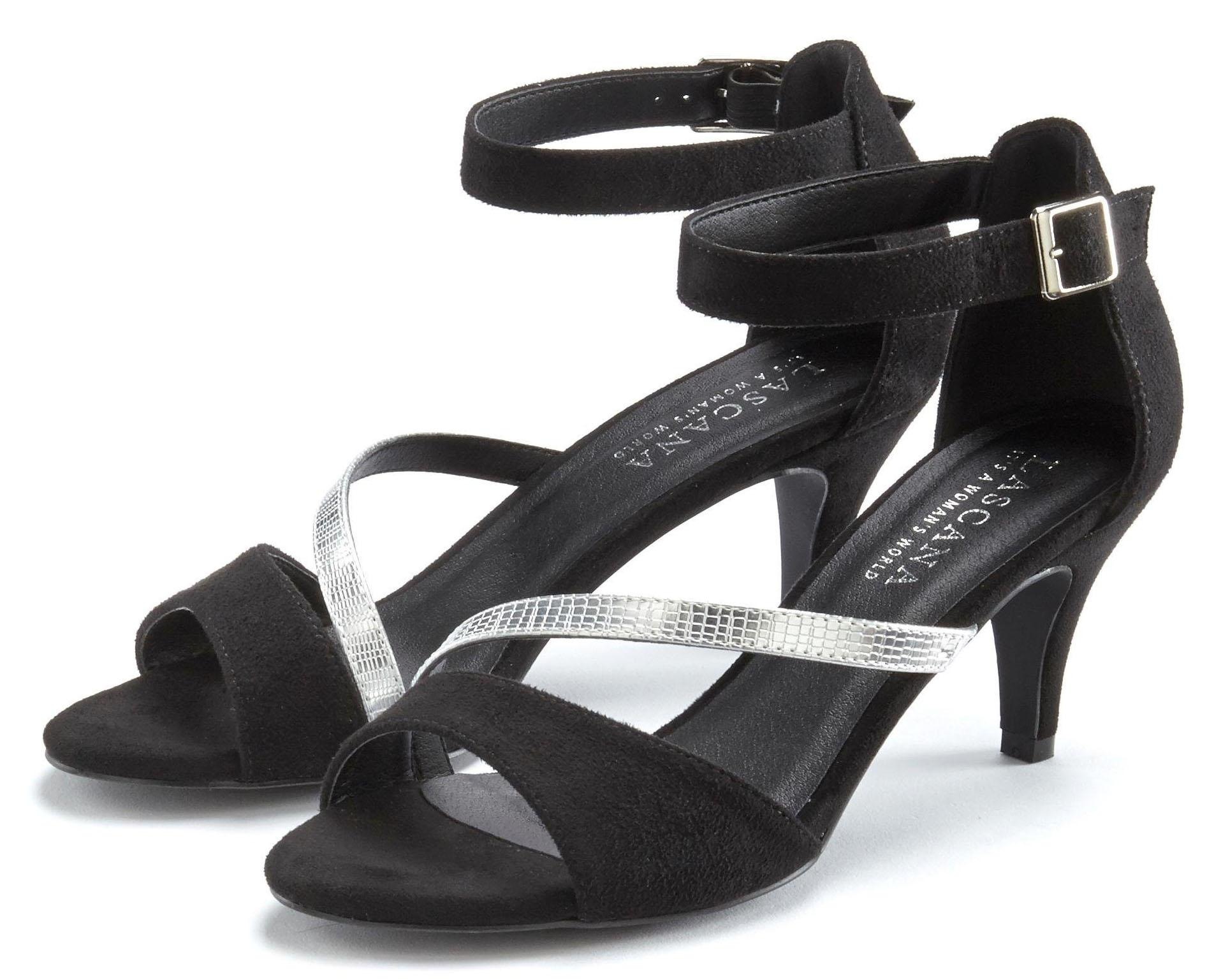 Image of LASCANA Sandalette "offener Schuh, Riemchensandalette, Sommerschuh" High-Heel-Sandalette mit Riemchen VEGAN
