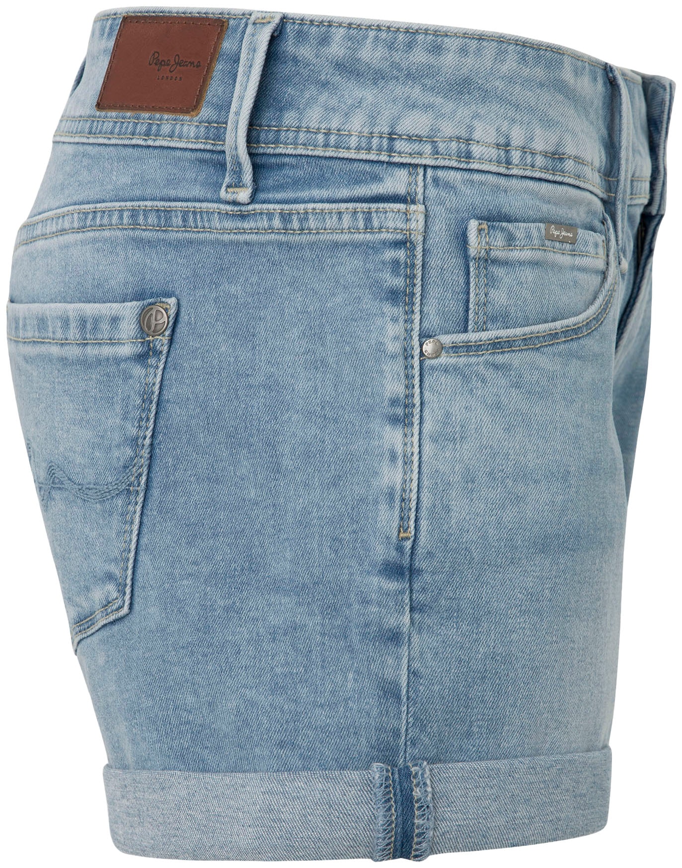 Pepe Jeans Jeansshorts, mit Umschlagsaum