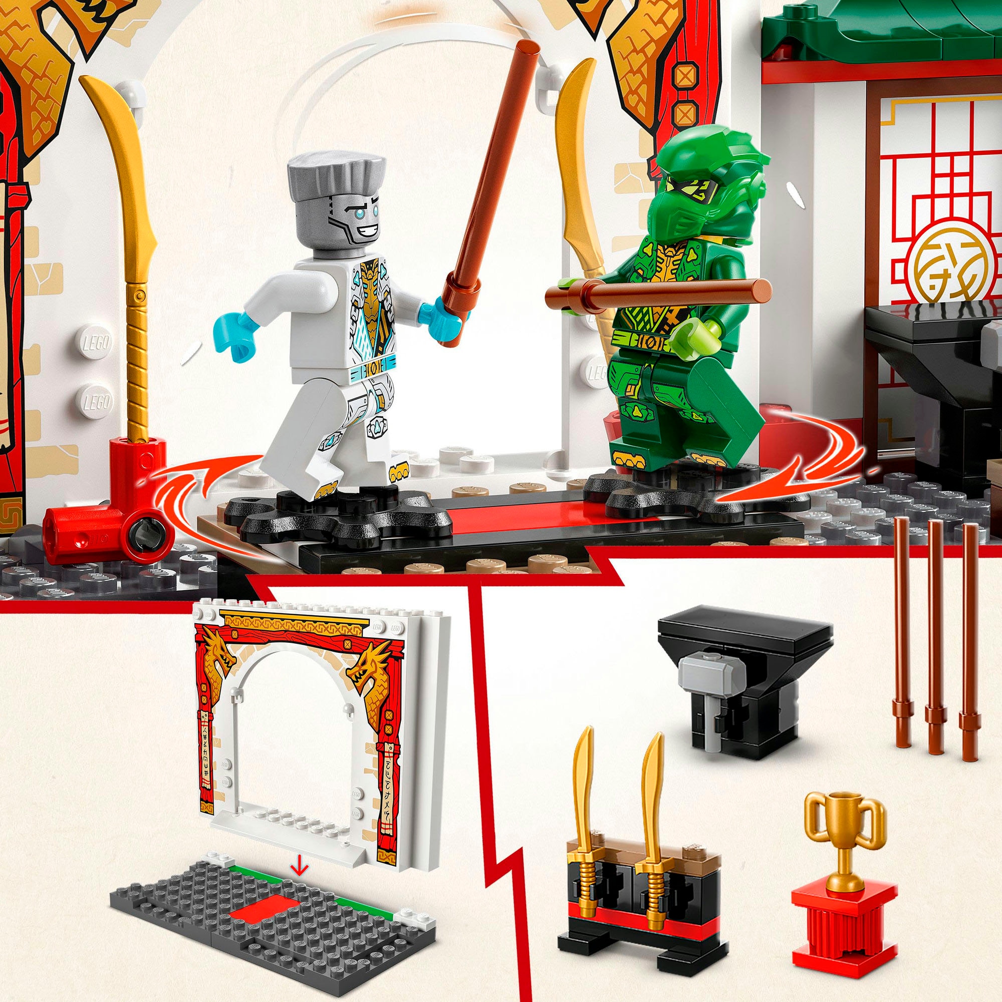 LEGO® Pions de construction »Spinjitzu-Tempel der Ninja (71831), LEGO Ninjago« Made in Europe